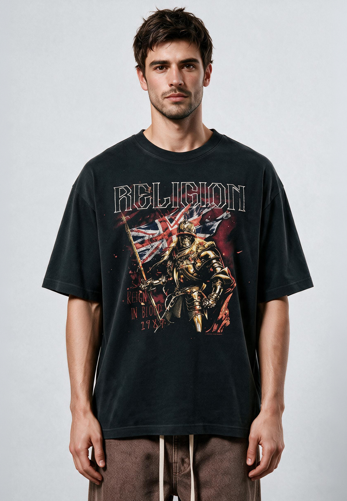 REIGN IN BLOOD TEE VINTAGE BLACK
