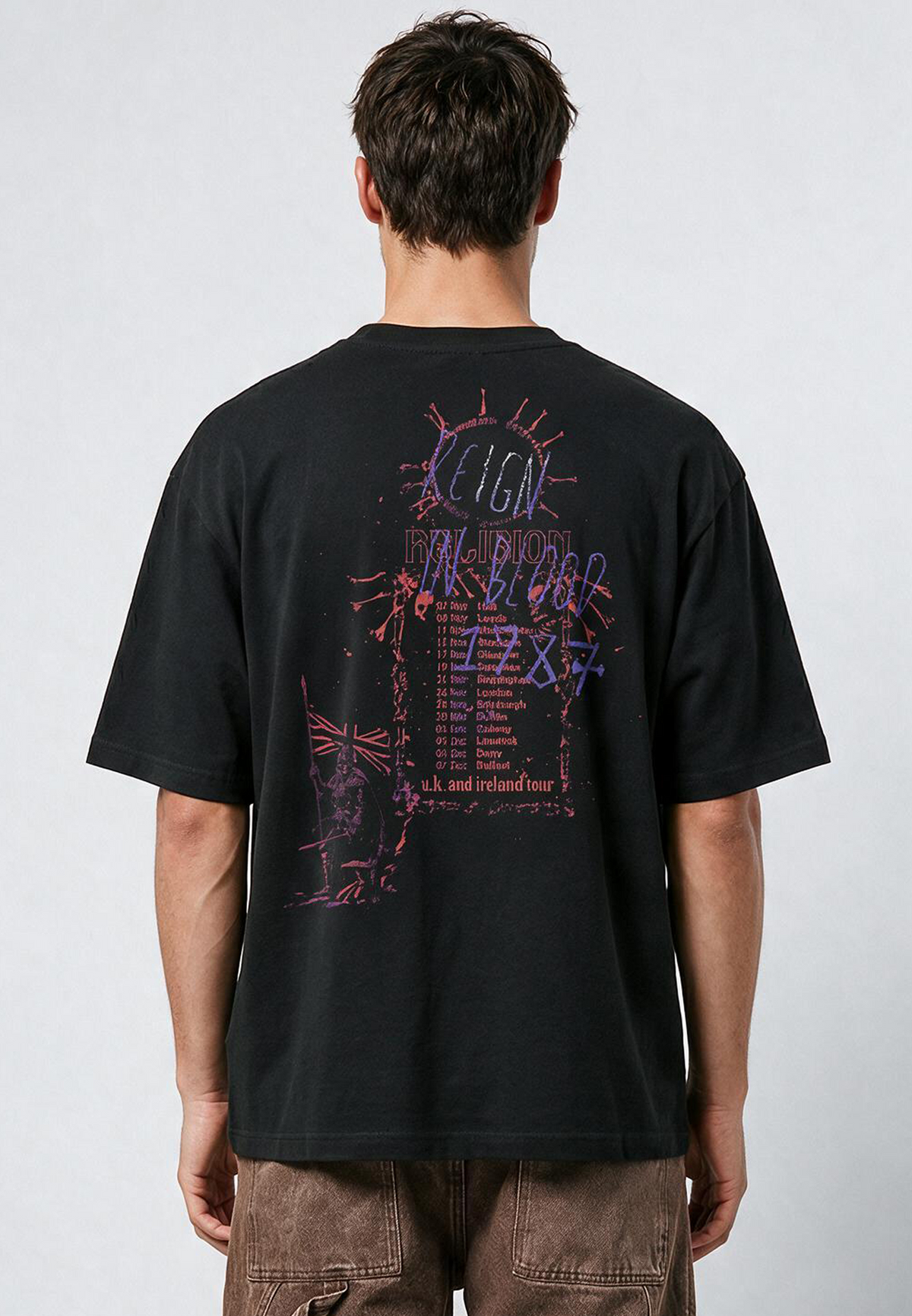 REIGN IN BLOOD TEE VINTAGE BLACK