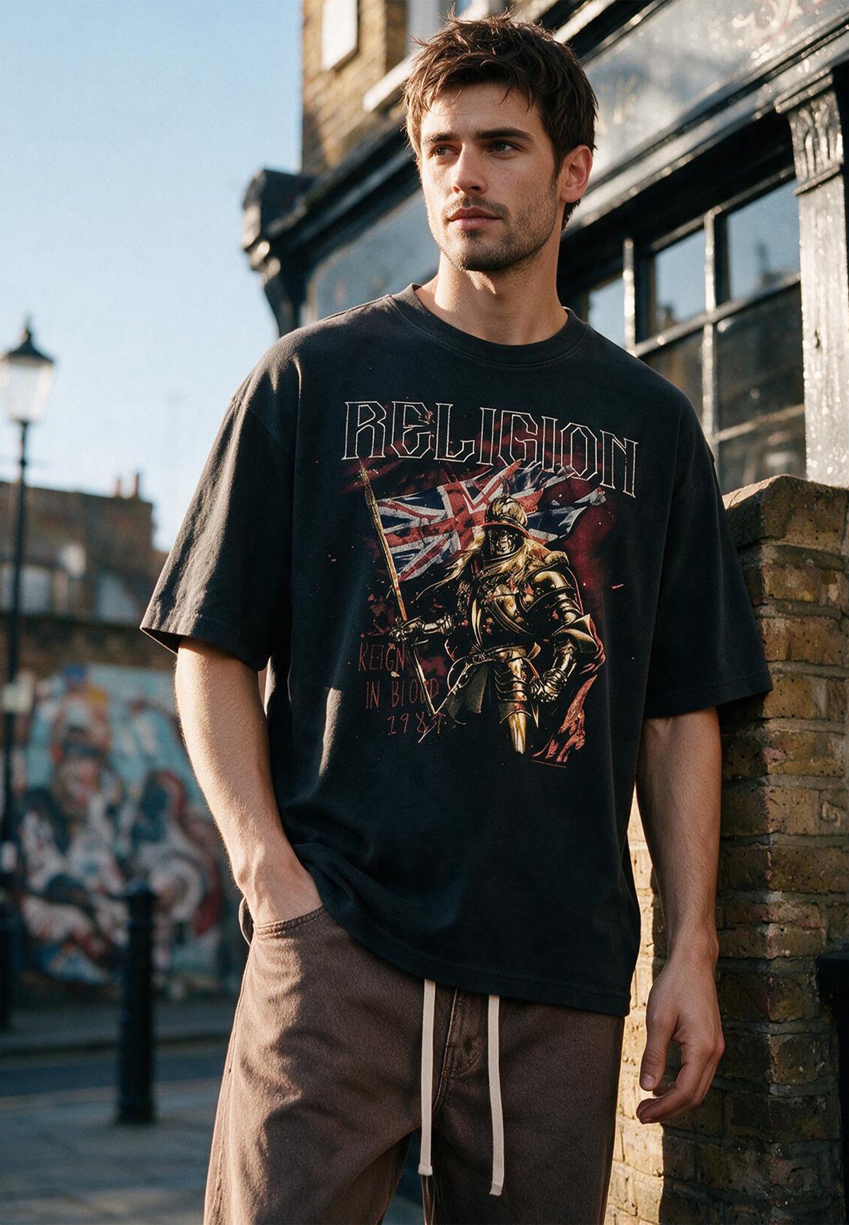 REIGN IN BLOOD TEE VINTAGE BLACK
