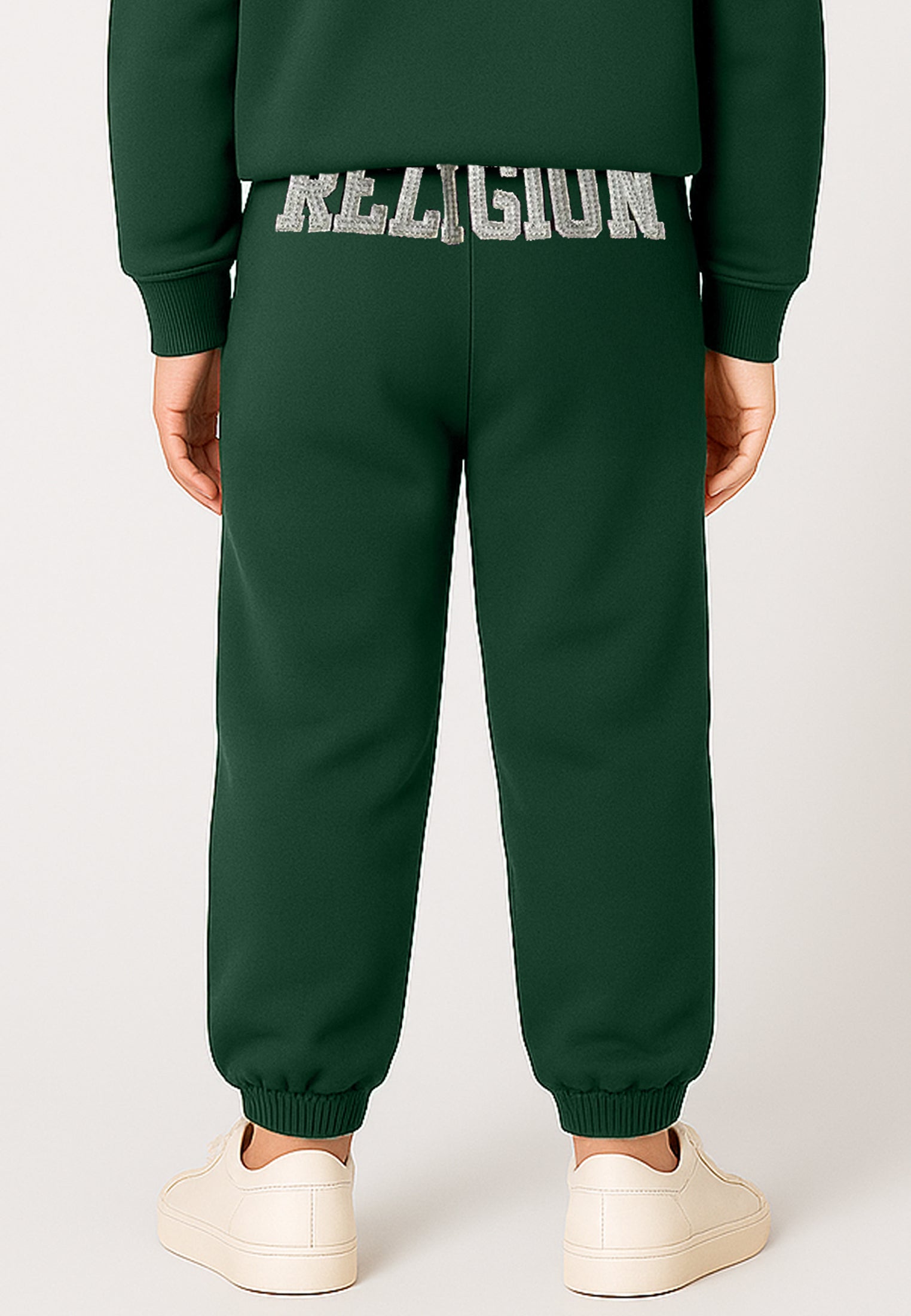 RELIGION BOYS SEAMED DARTED SWEAT PANTS GREEN
