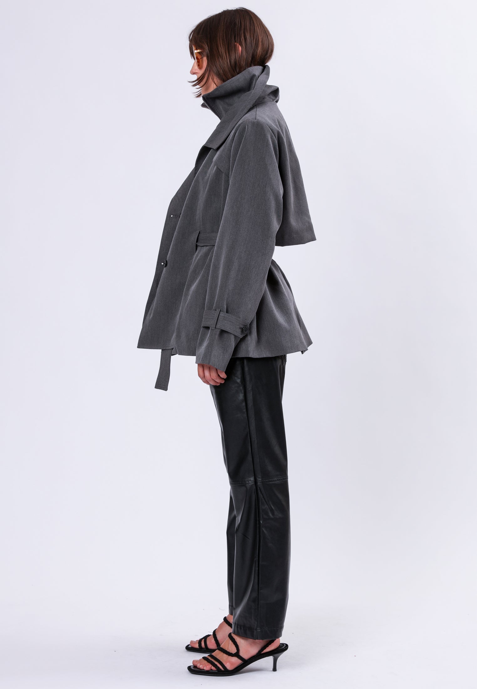 RHODIUM TRENCHCOAT CHARCOAL