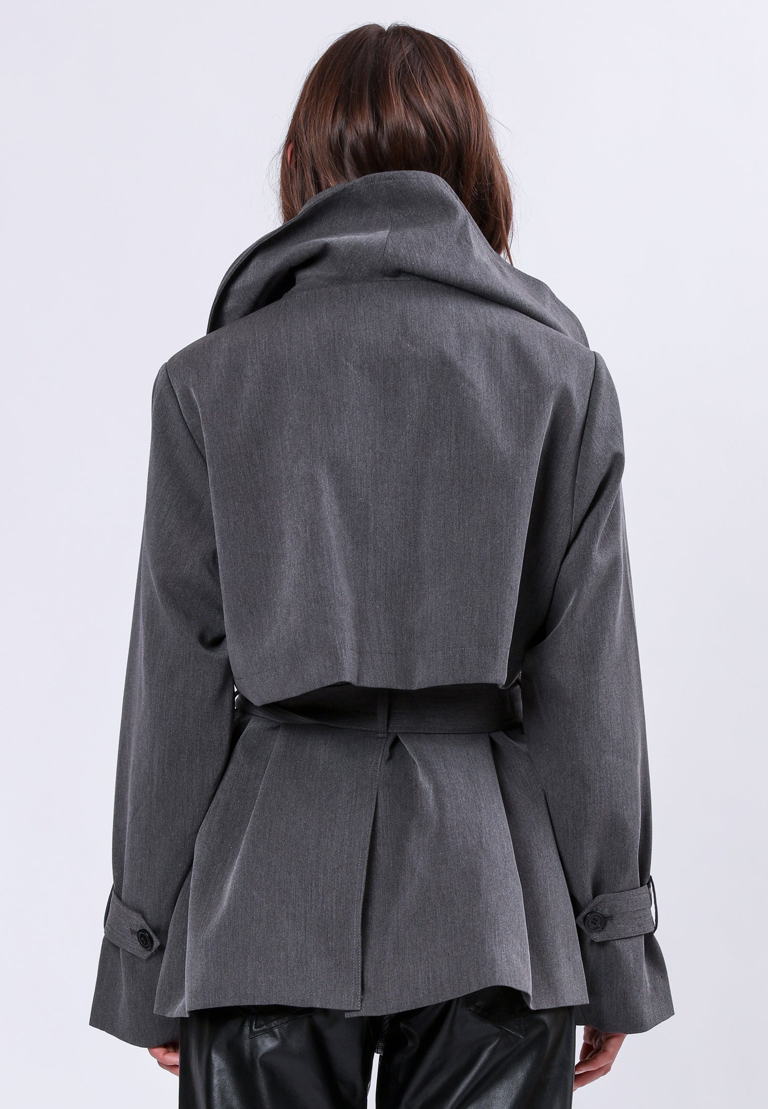 RHODIUM TRENCHCOAT CHARCOAL