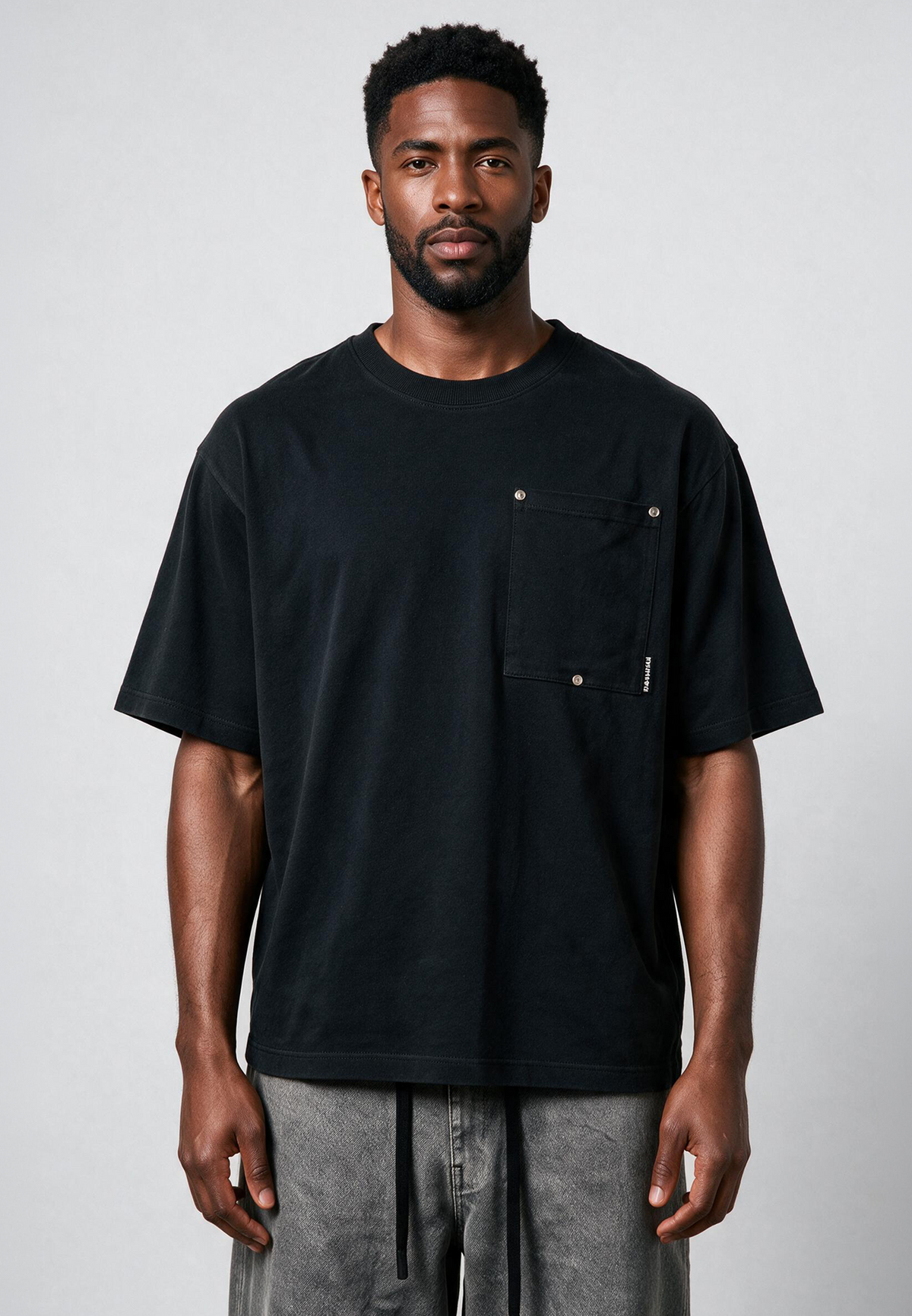 RIVET OVERSIZED T-SHIRT BLACK