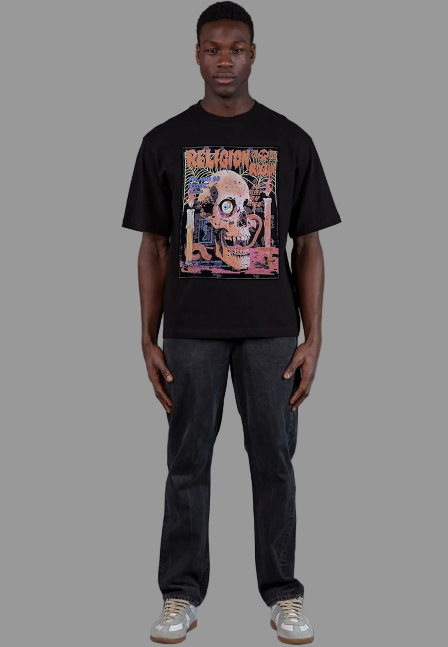 RELIGION ROCKING T-SHIRT BLACK