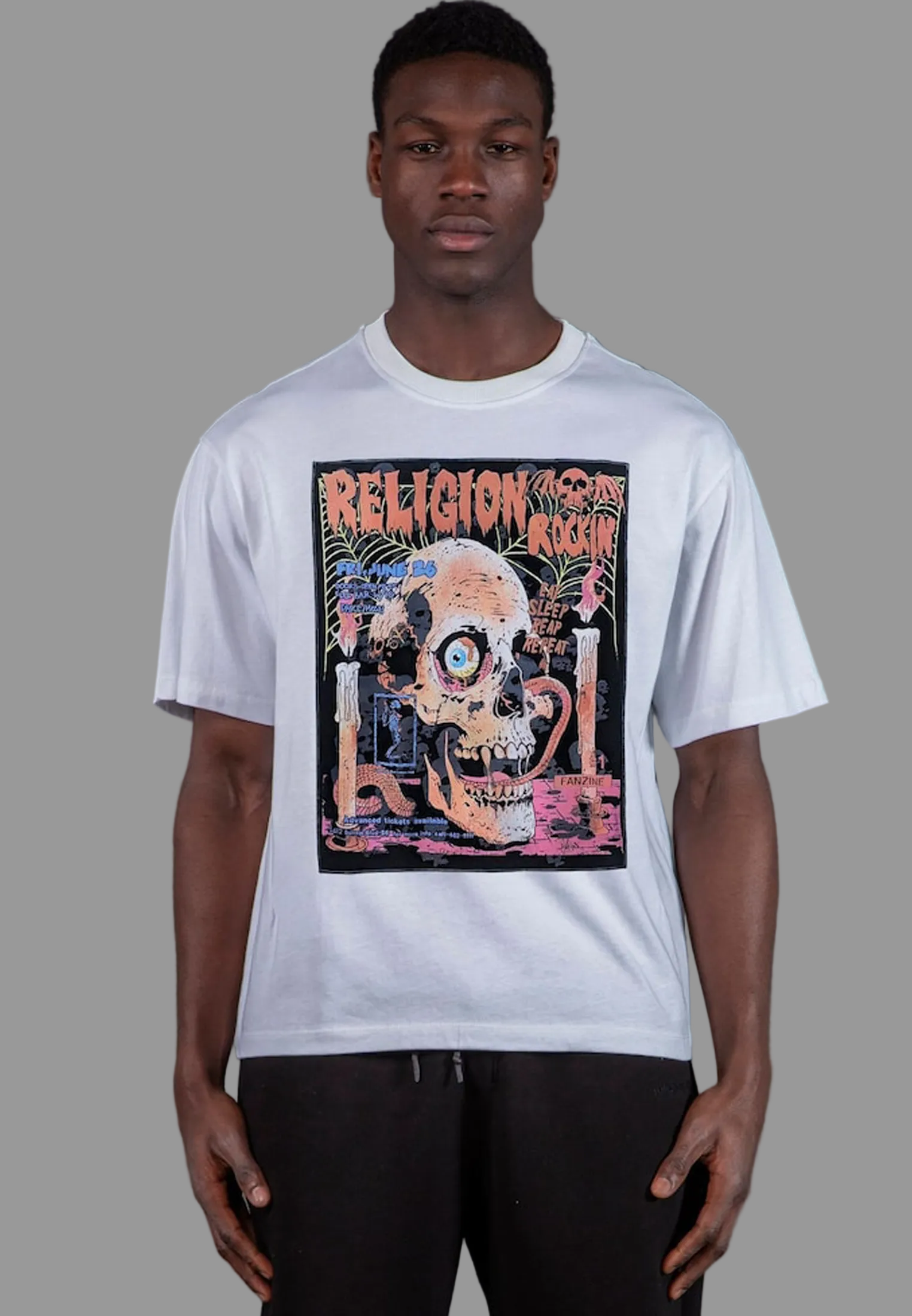 RELIGION ROCKING T-SHIRT WHITE