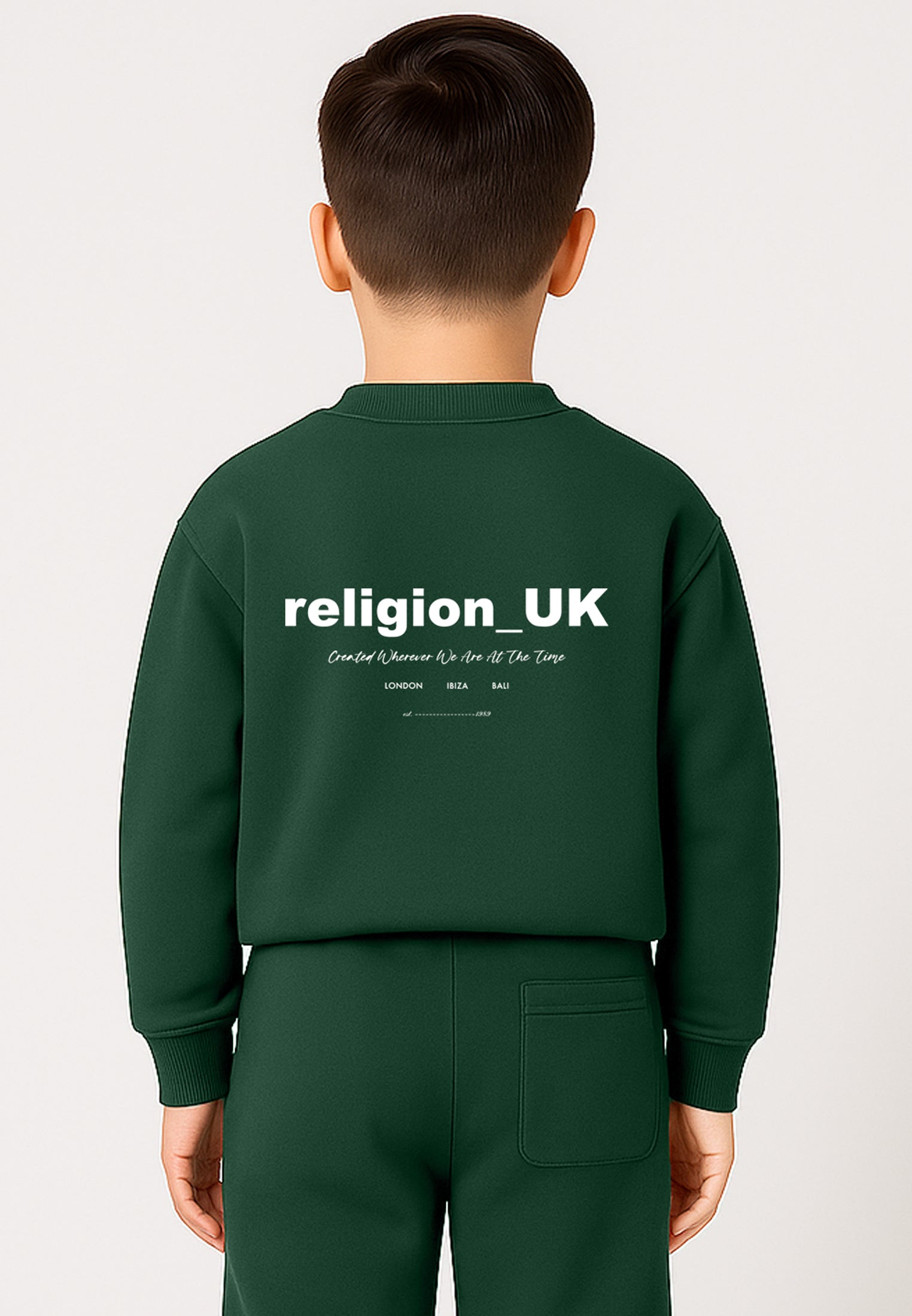 RELIGION BOYS OVERSIZE SWEAT GREEN