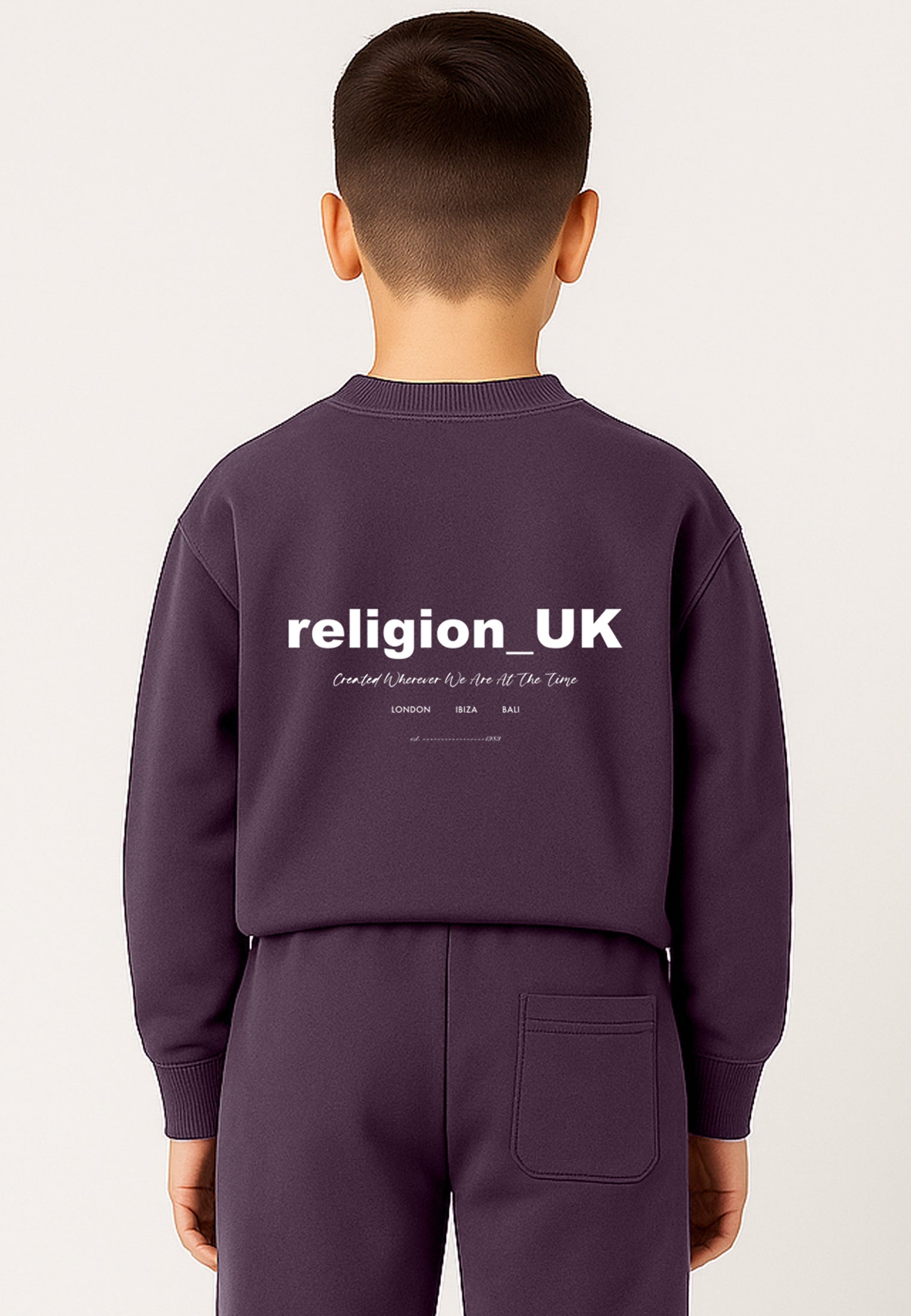 RELIGION BOYS OVERSIZE SWEAT MAUVE