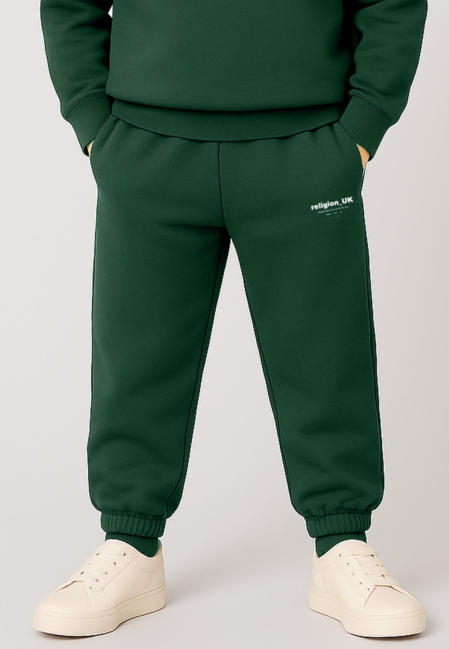 RELIGION BOYS LOGO SWEATPANTS GREEN