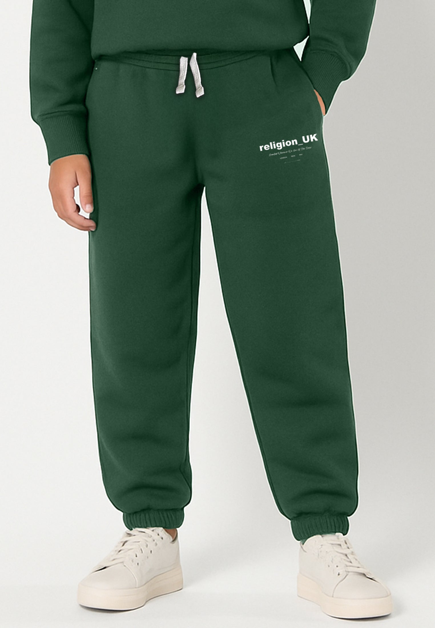 RELIGION GIRLS LOGO SWEATPANTS GREEN