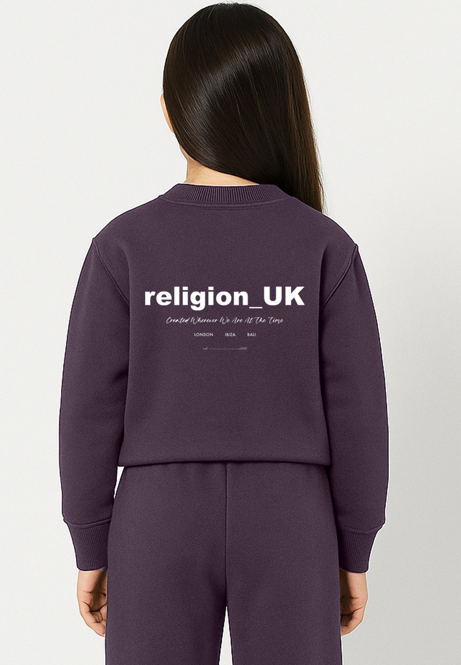 RELIGION GIRLS OVERSIZED SWEATSHIRT MAUVE