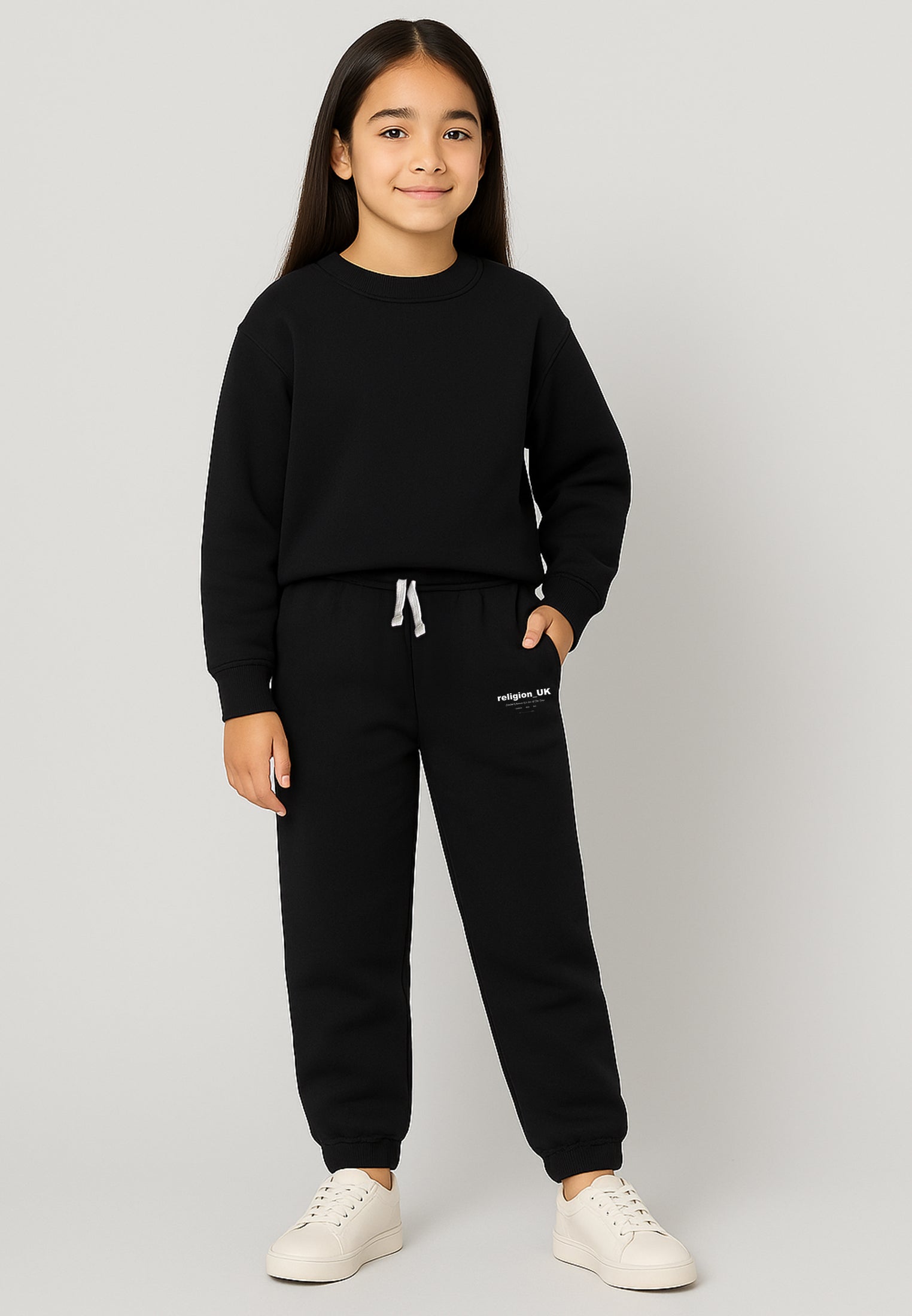 RELIGION GIRLS OVERSIZED SWEATSHIRT BLACK