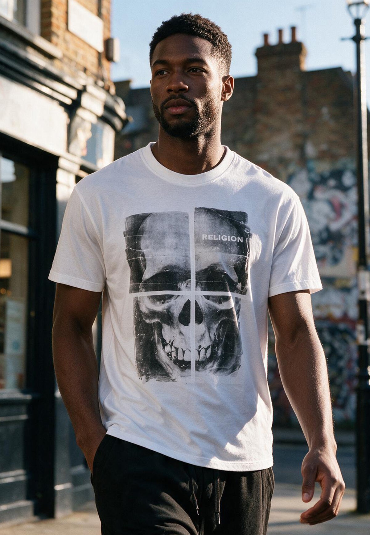 R CROSS T-SHIRT WHITE