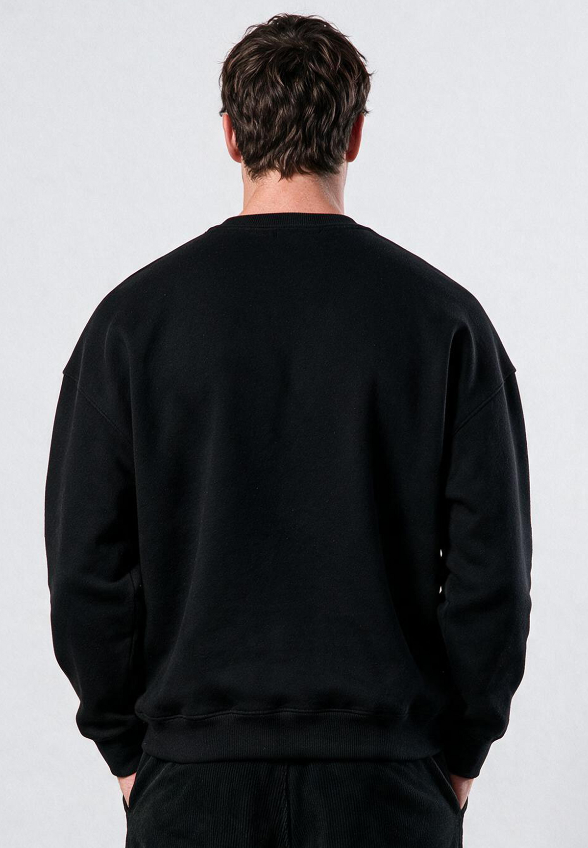 SHIELD CREW NECK SWEAT BLACK