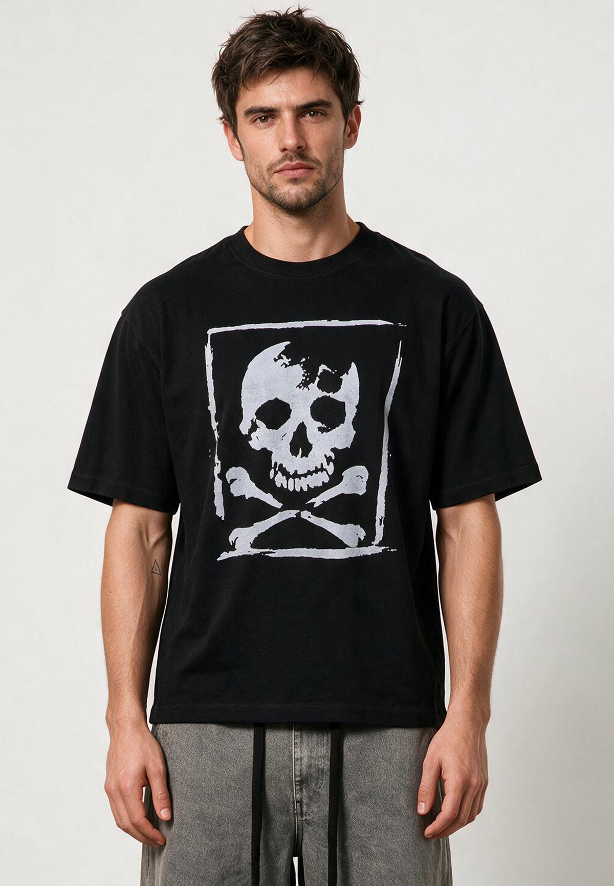 SKULL CROSSBONES T-SHIRT BLACK
