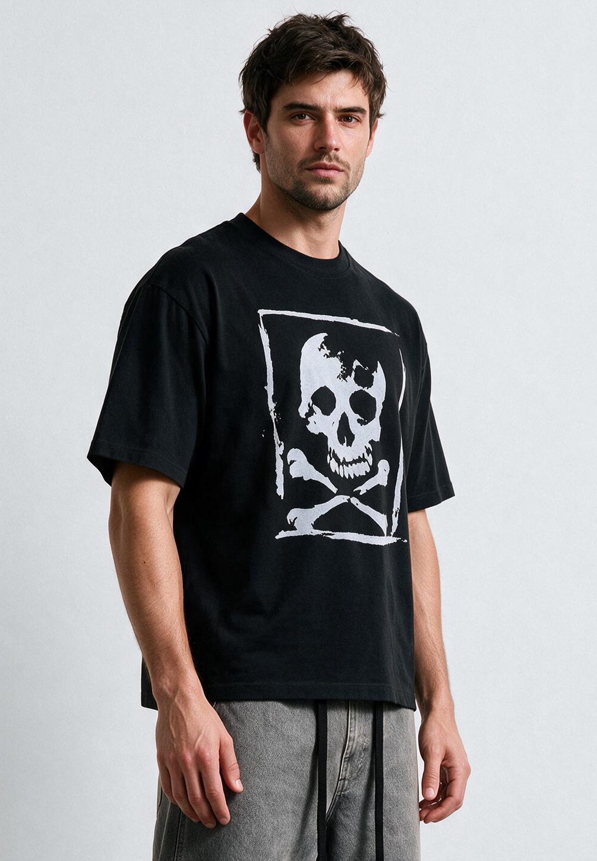 SKULL CROSSBONES T-SHIRT BLACK