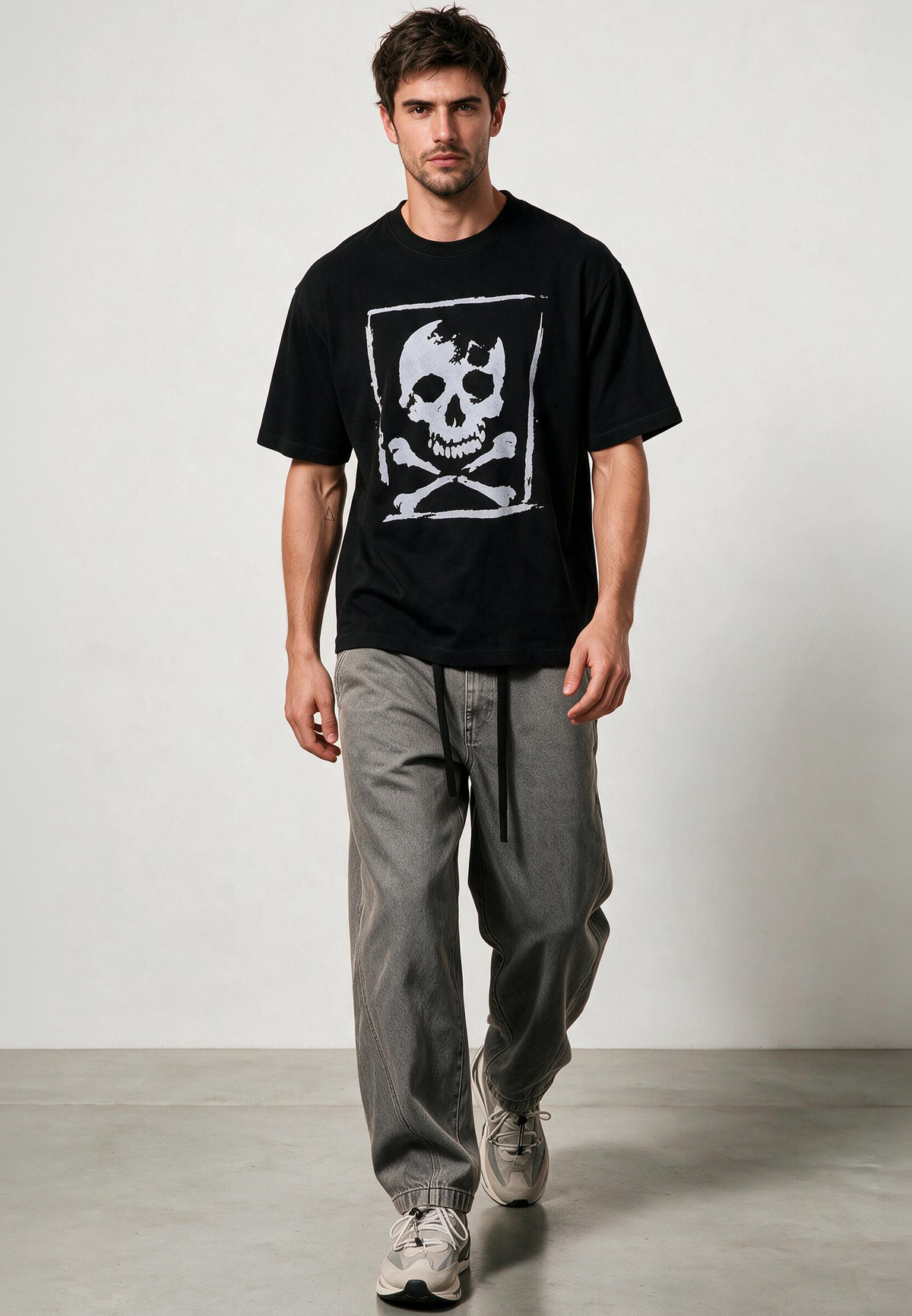 SKULL CROSSBONES T-SHIRT BLACK