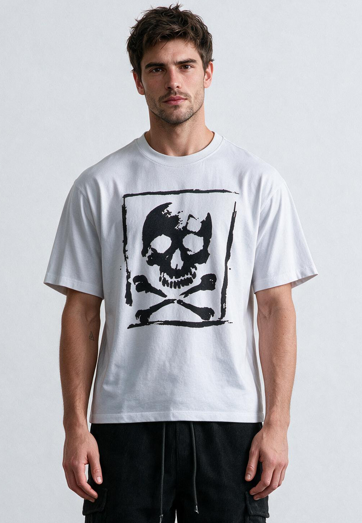 SKULL CROSSBONES T-SHIRT WHITE