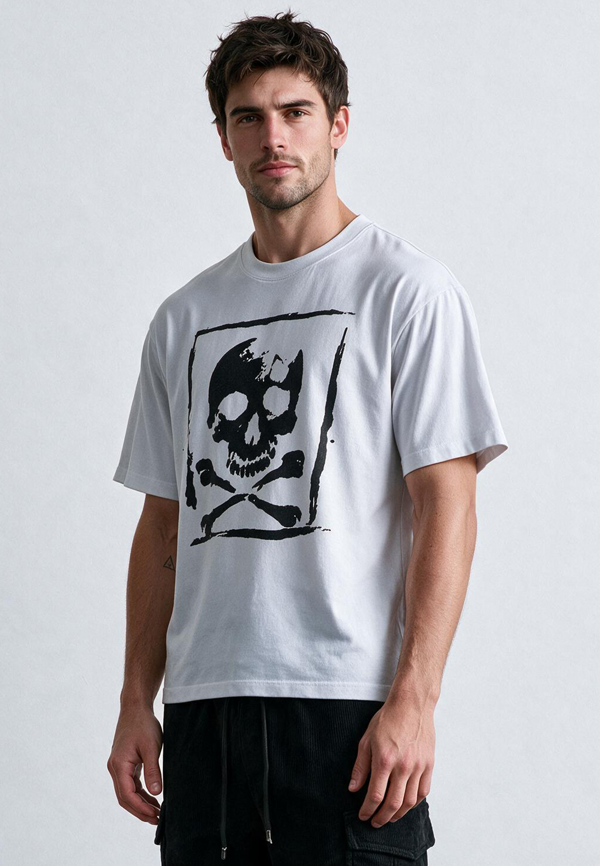 SKULL CROSSBONES T-SHIRT WHITE