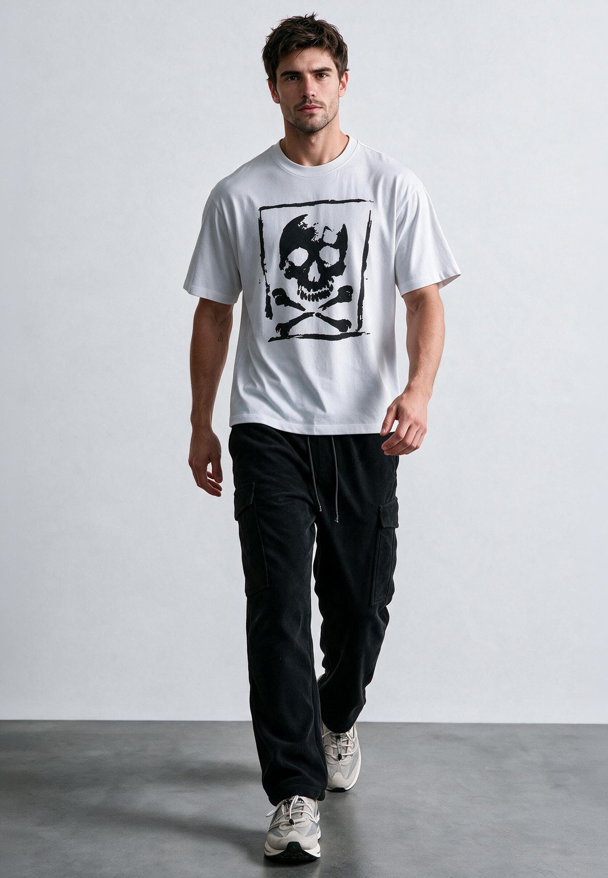 SKULL CROSSBONES T-SHIRT WHITE