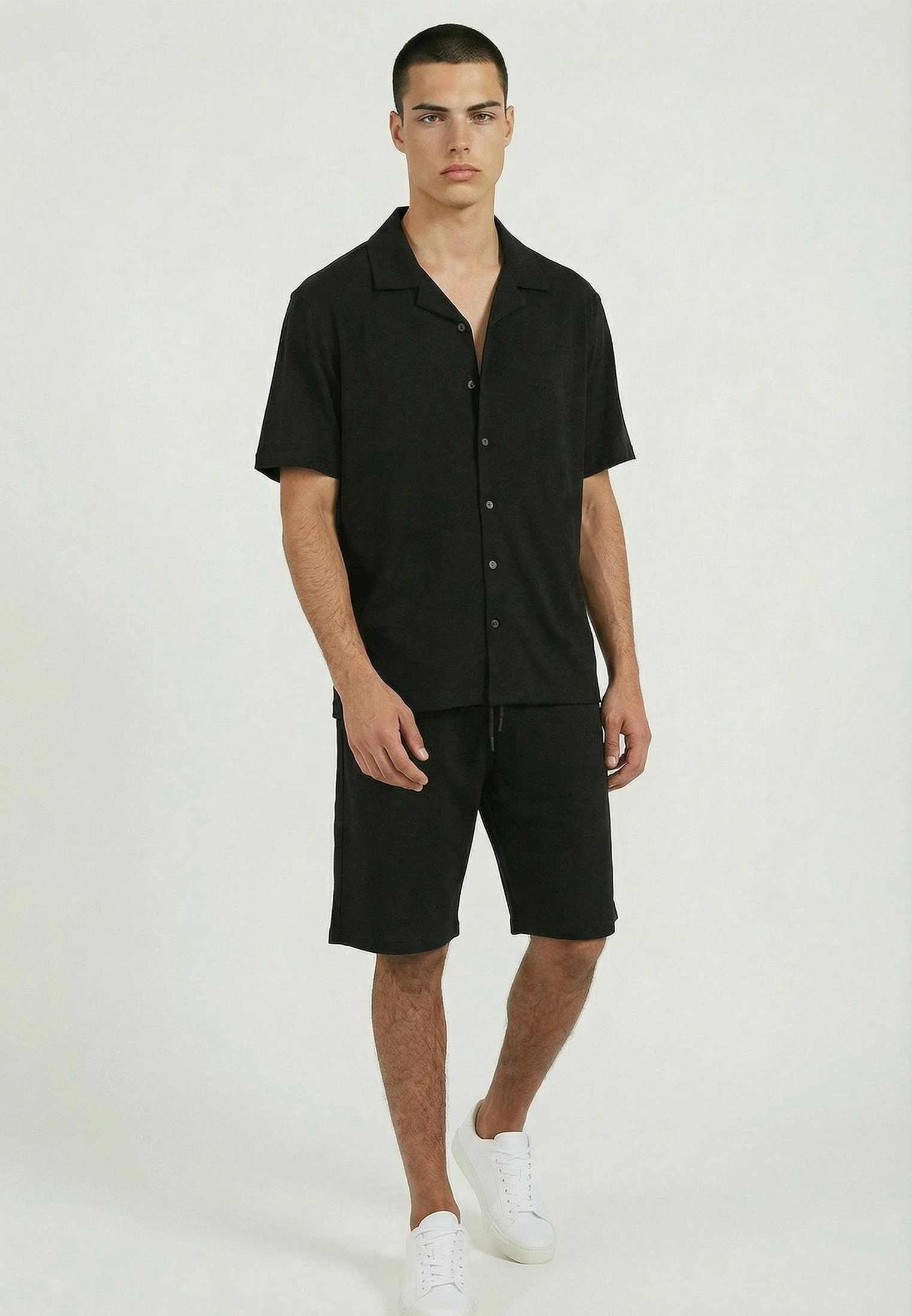 SLUB SHIRT BLACK