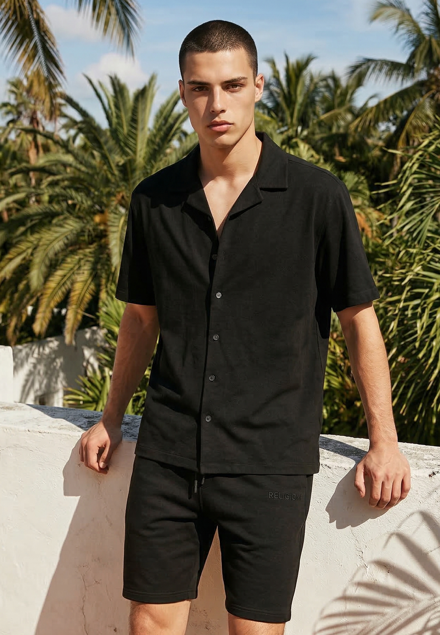 SLUB SHIRT BLACK