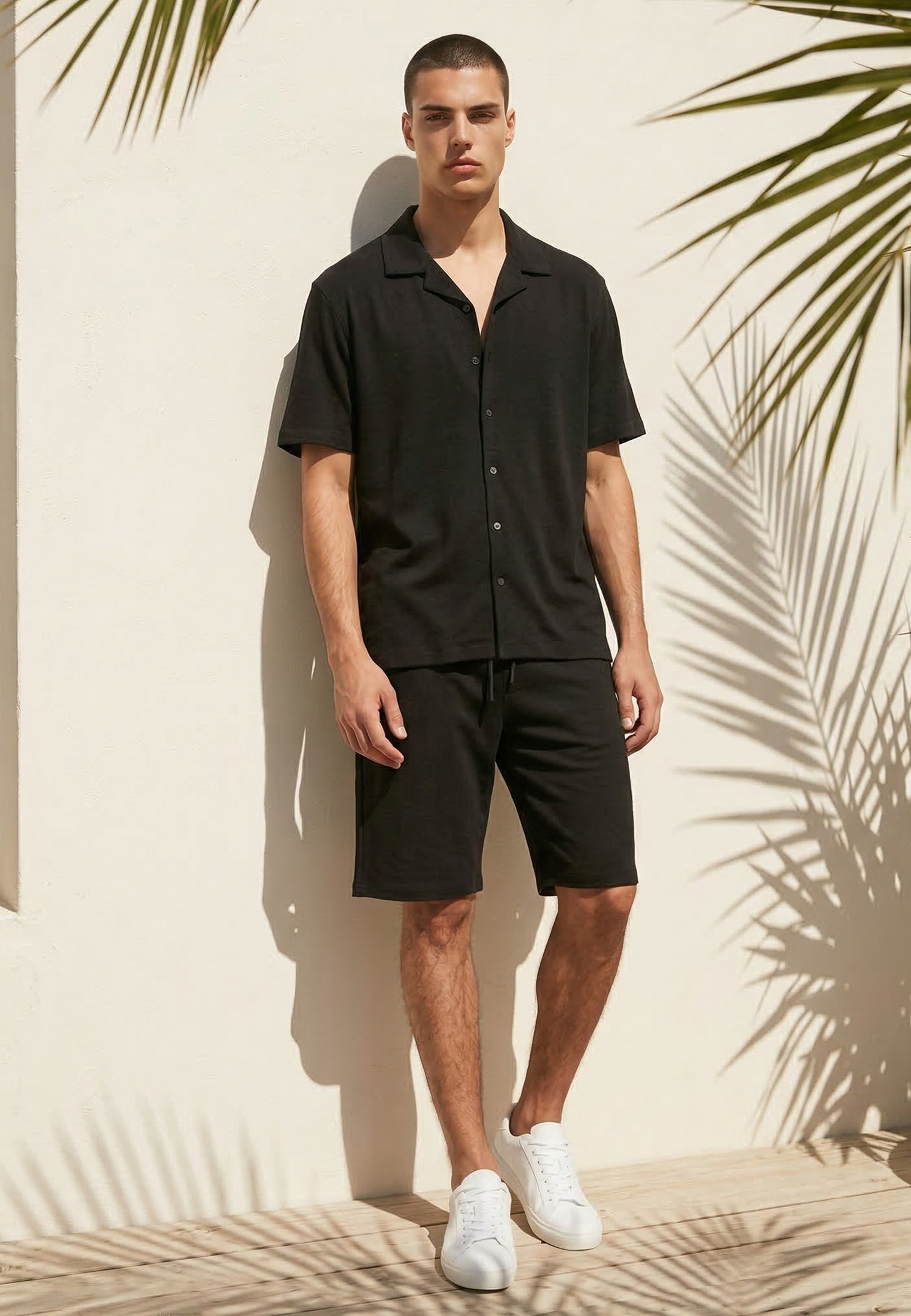 SLUB SHIRT BLACK