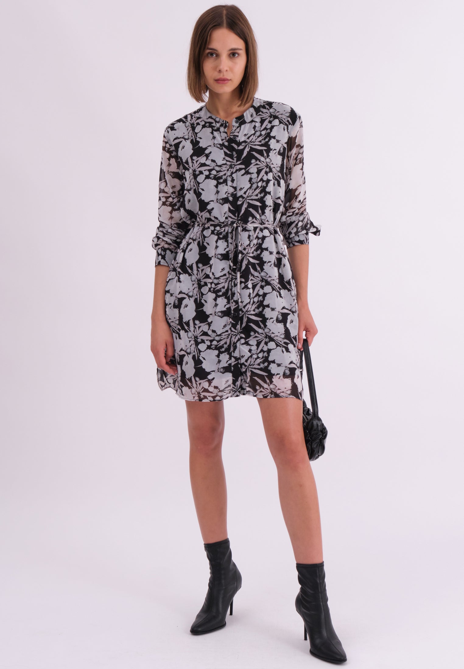 SOLSTICE KAFTAN PRIME GREY FLORAL