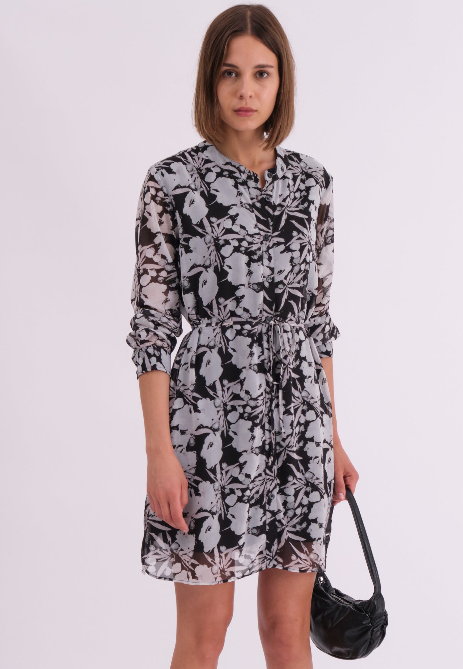 SOLSTICE KAFTAN PRIME GREY FLORAL