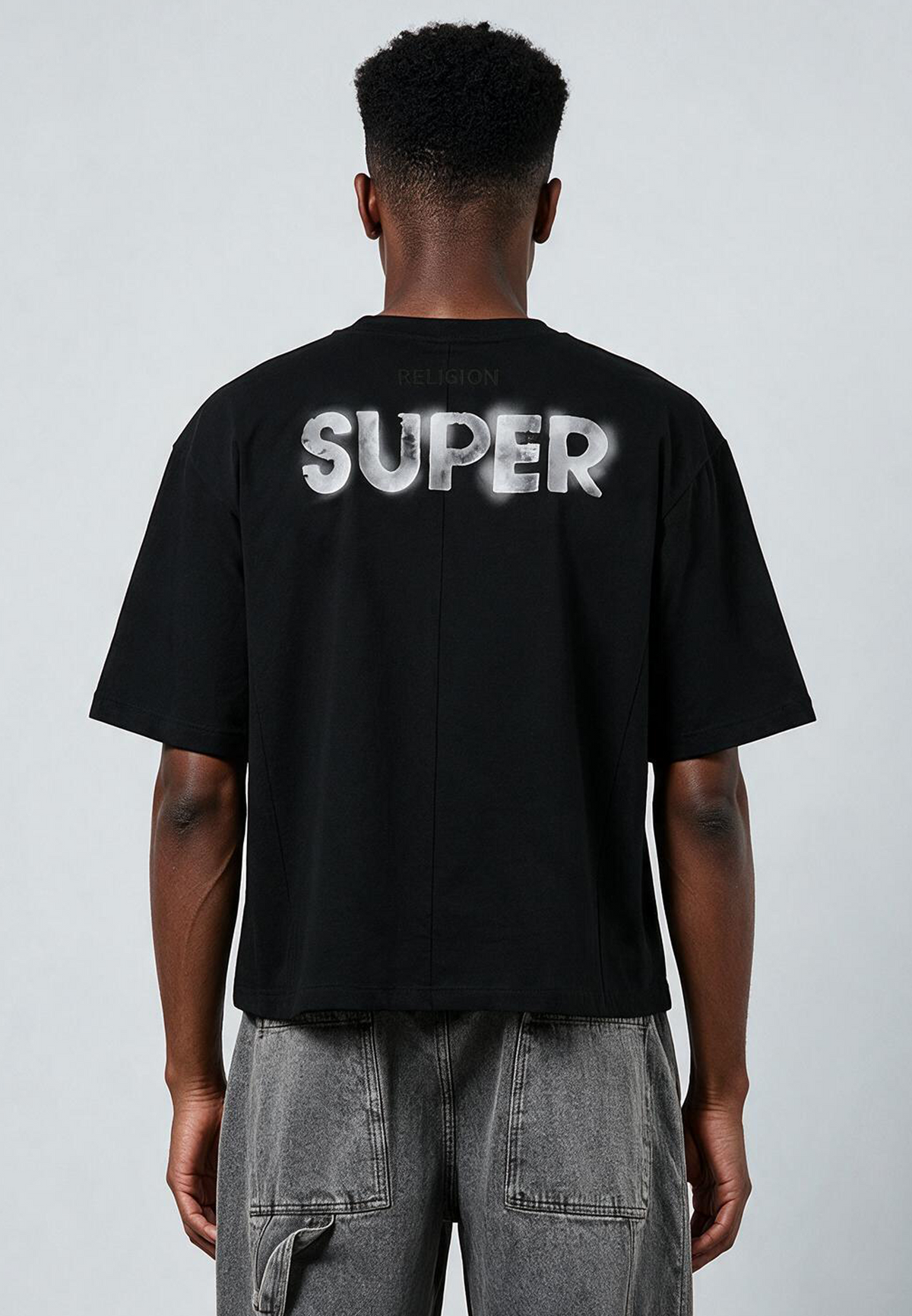 STAR BOXY T-SHIRT BLACK