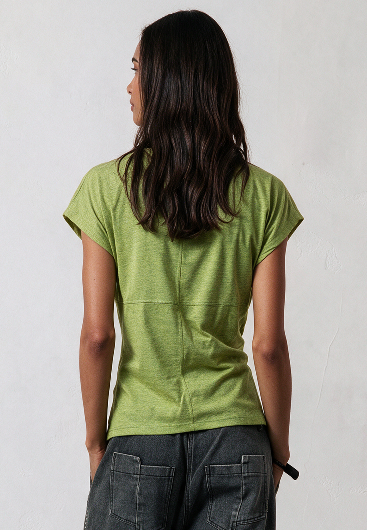 TIME T-SHIRT LIME GREEN