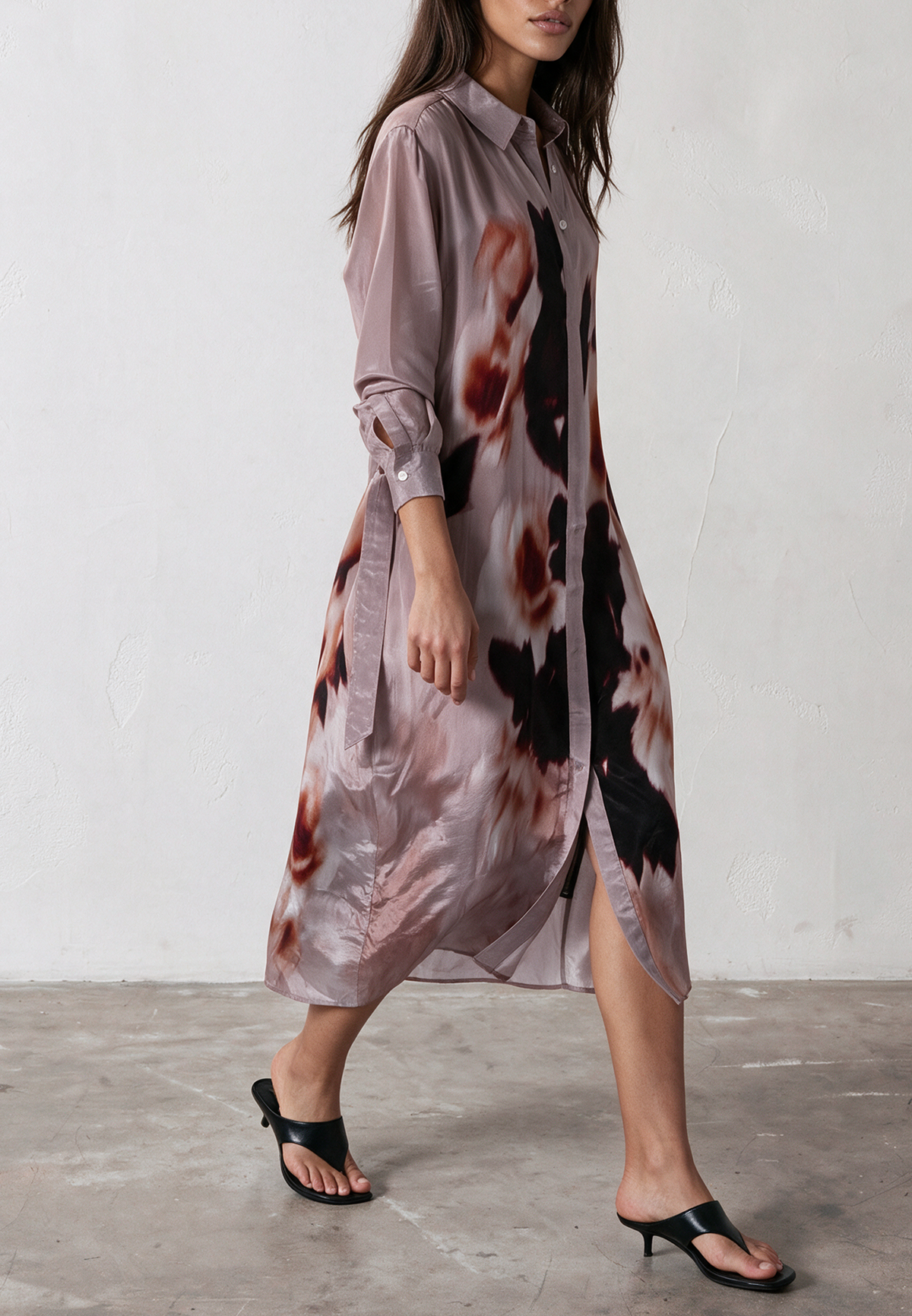 TORY SHIRTDRESS BLUR ASHES