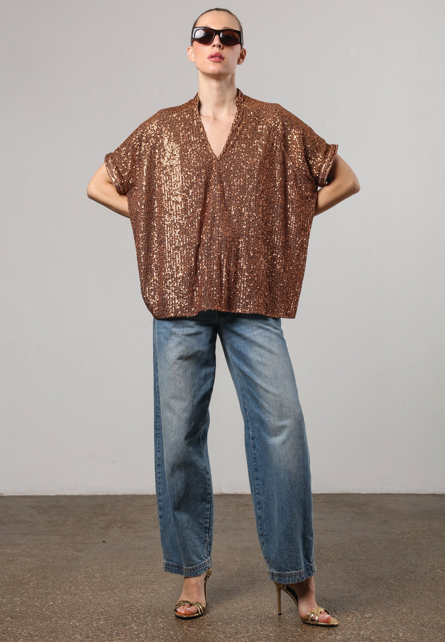 TOUCH BLOUSE BROWN