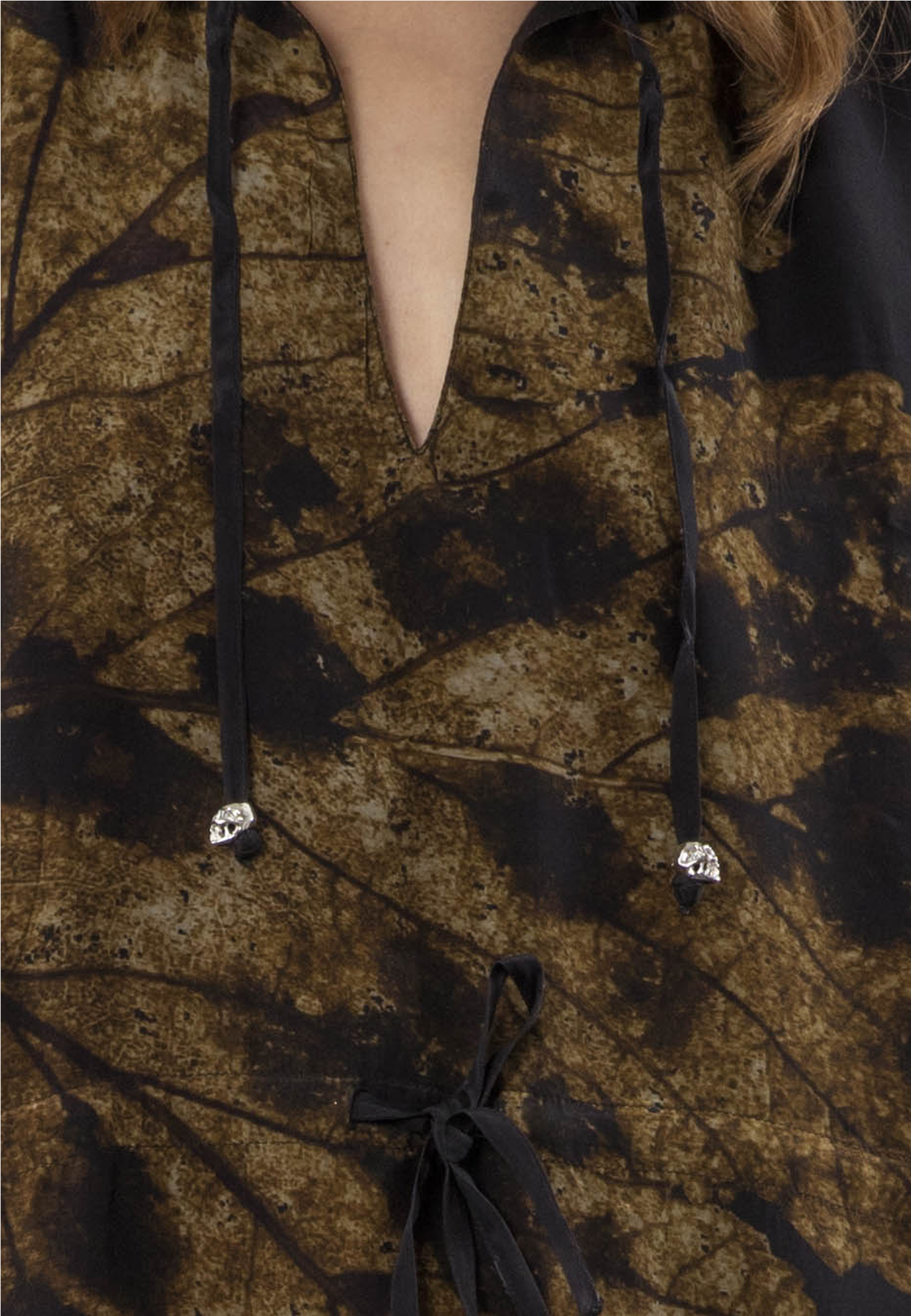 TWIST DRESS OBSIDIAN MUSTARD