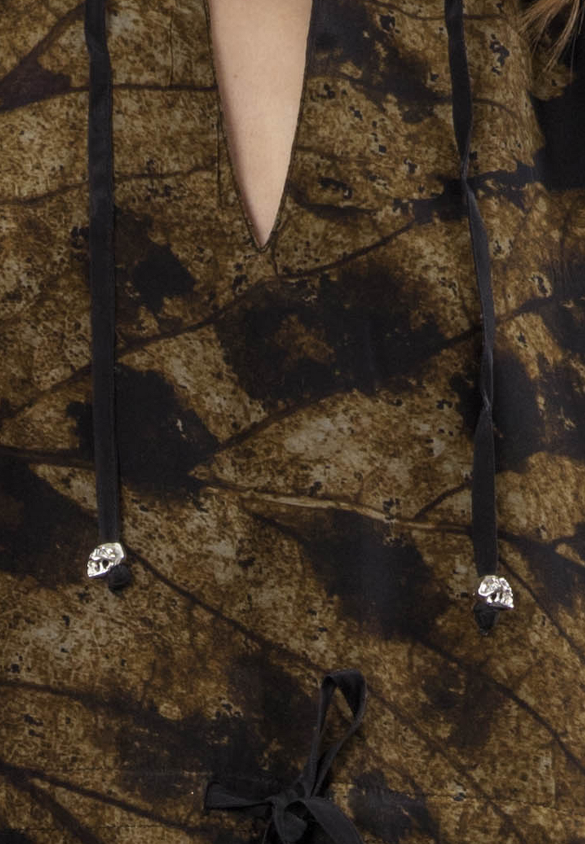 TWIST MINI DRESS BROWN ANIMAL PRINT