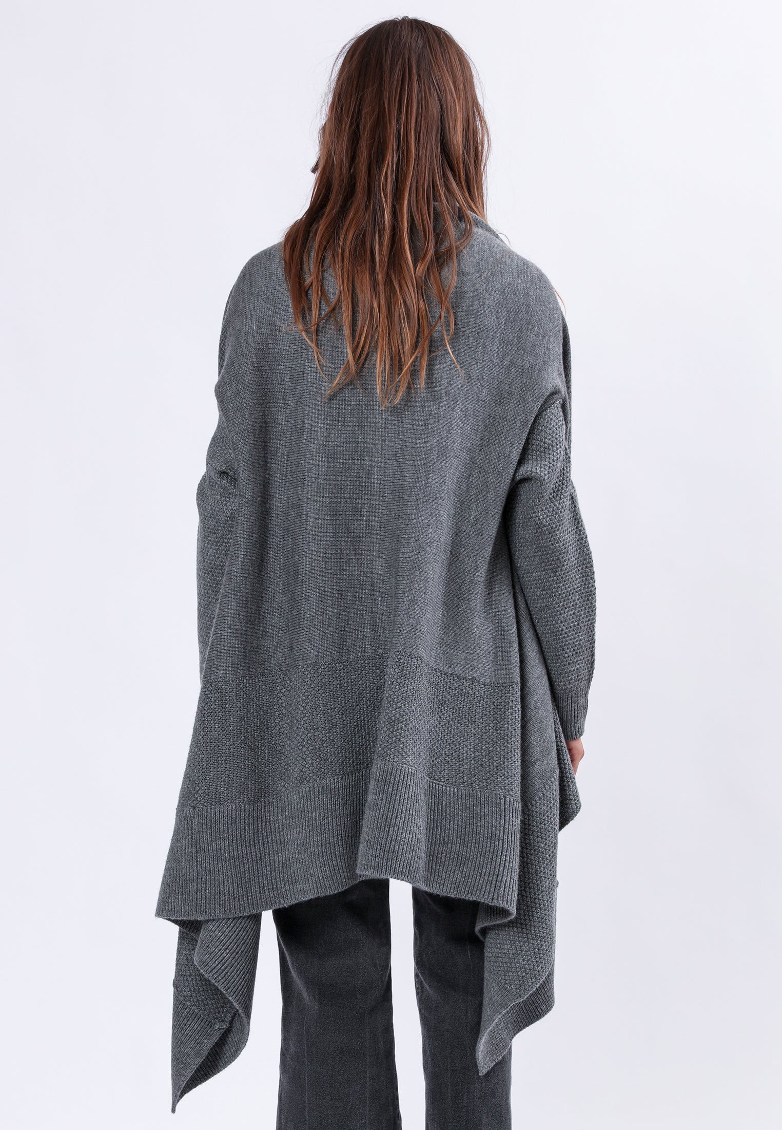 UNITE WATERFALL CARDIGAN CHARCOAL
