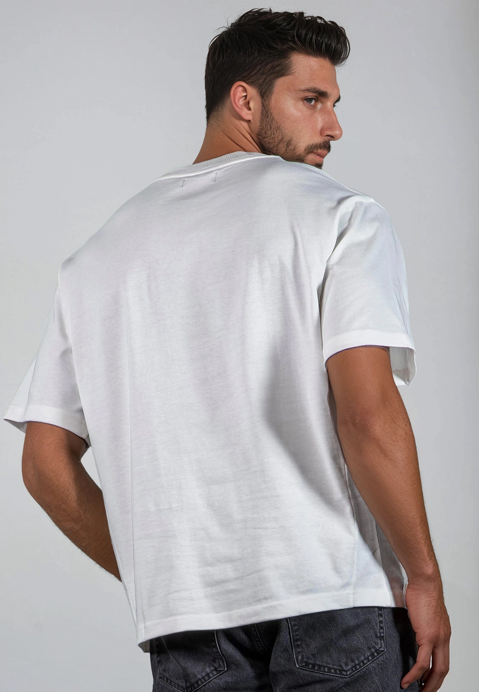 OVERSIZED HEAVY BLOCK T-SHIRT OFF WHITE