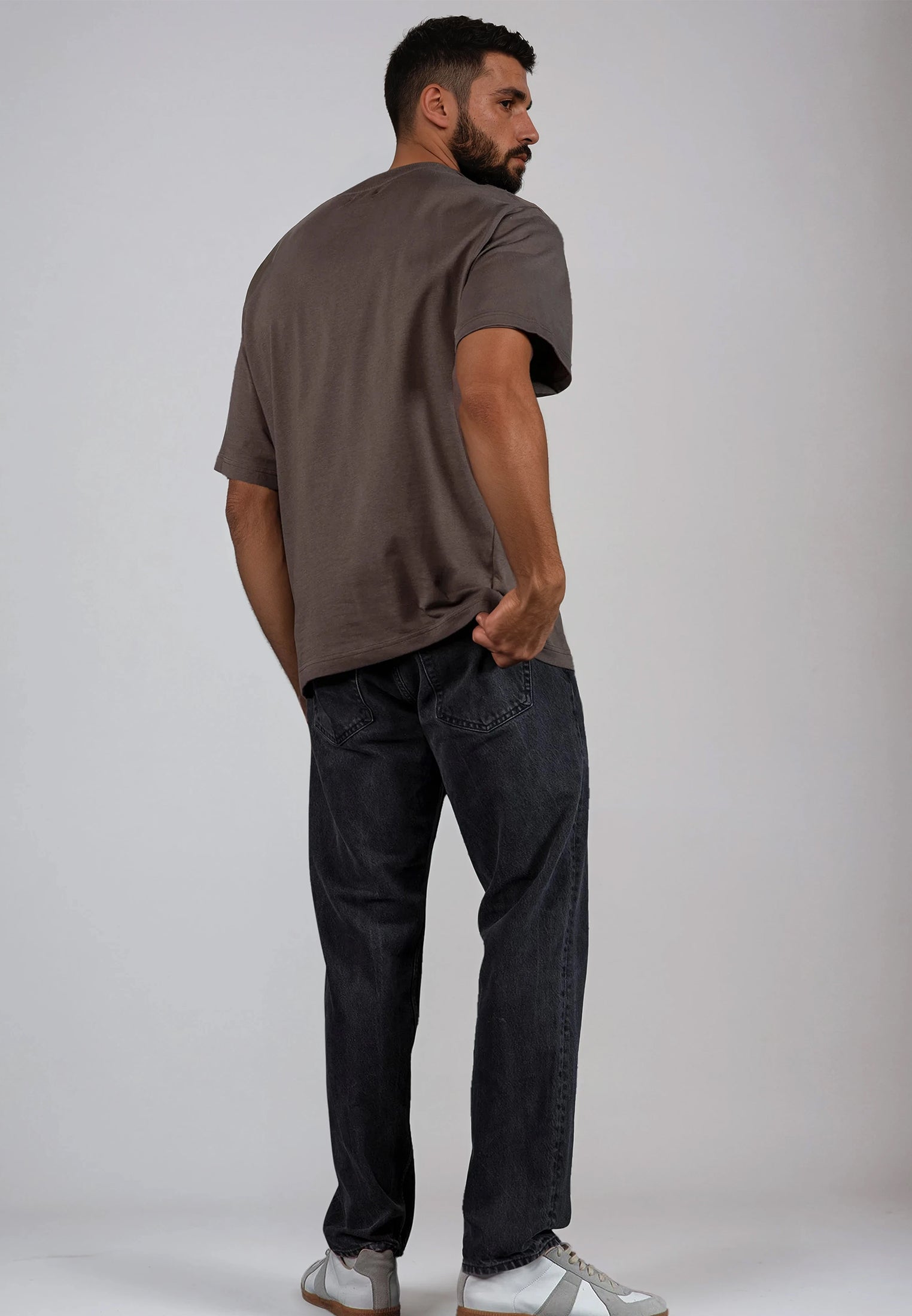 OVERSIZED HEAVY BLOCK T-SHIRT DESERT TAUPE