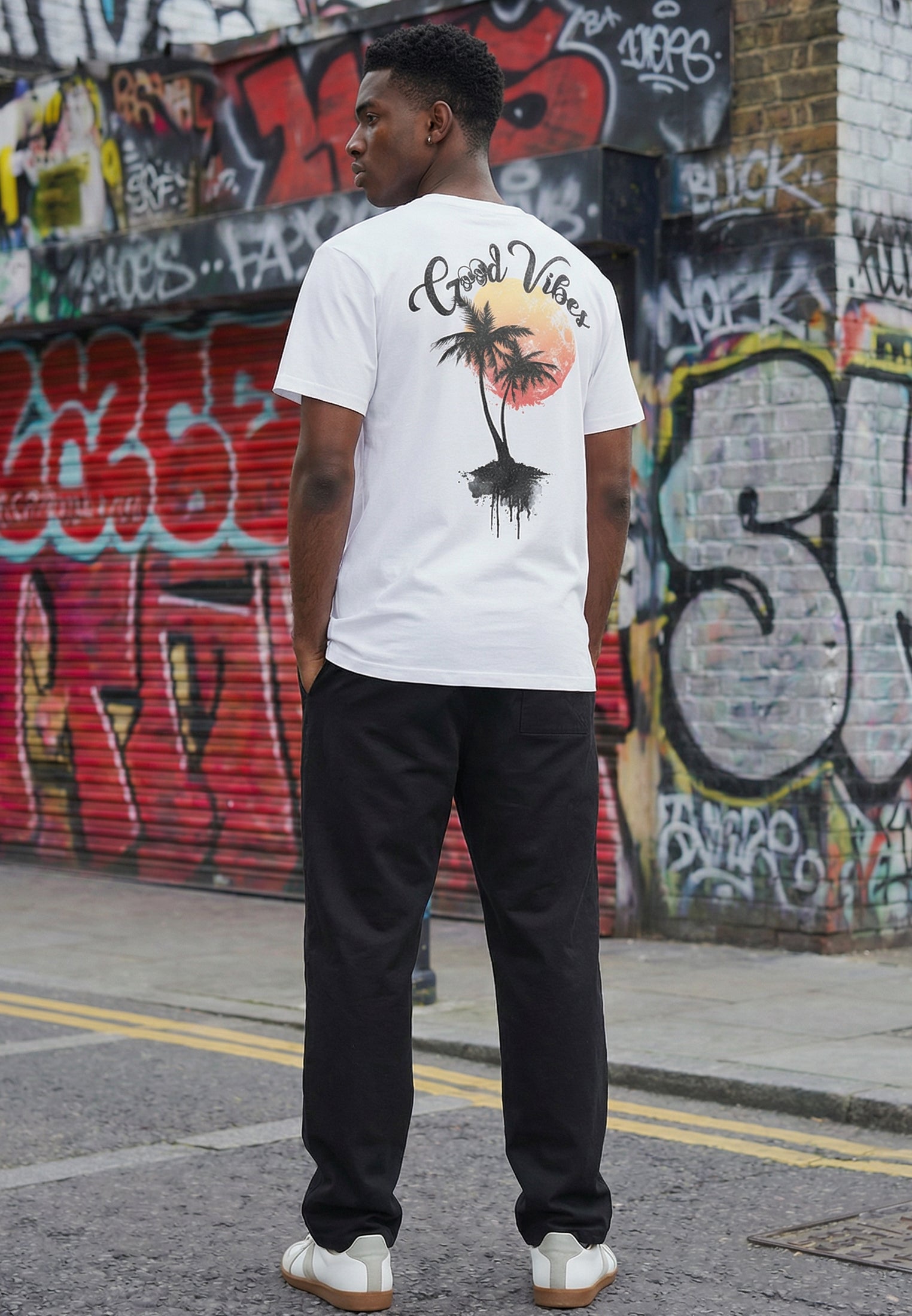 GOOD VIBES T-SHIRT WHITE