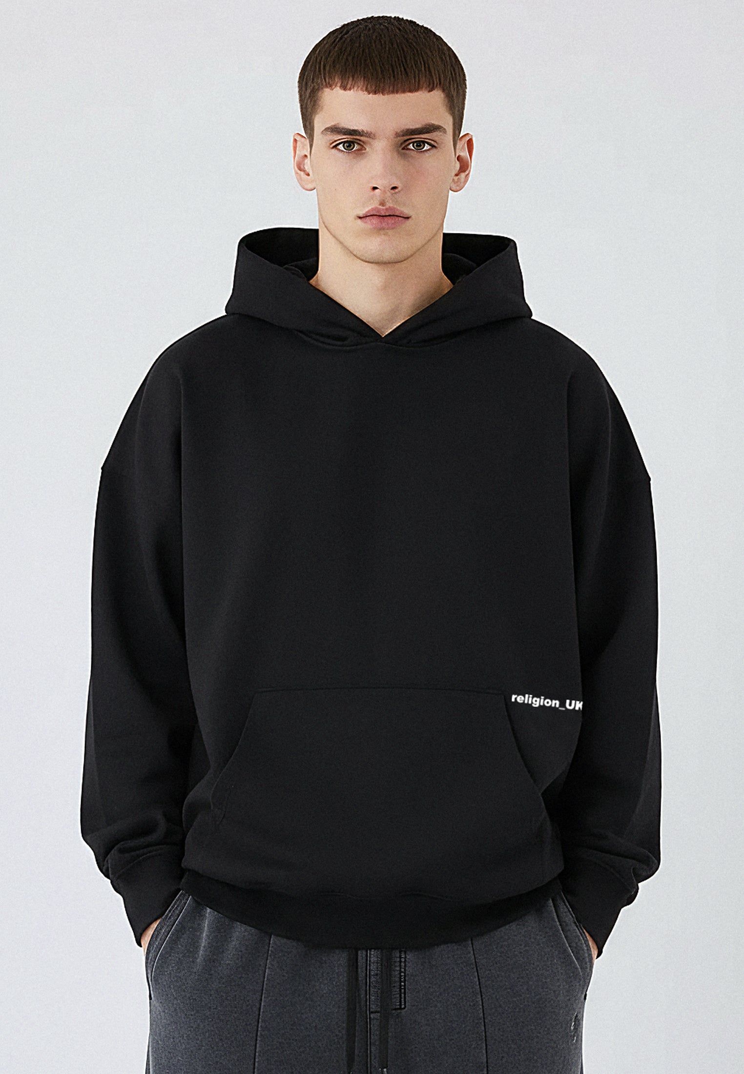 RELIGION UK RELAXED HOODIE BLACK