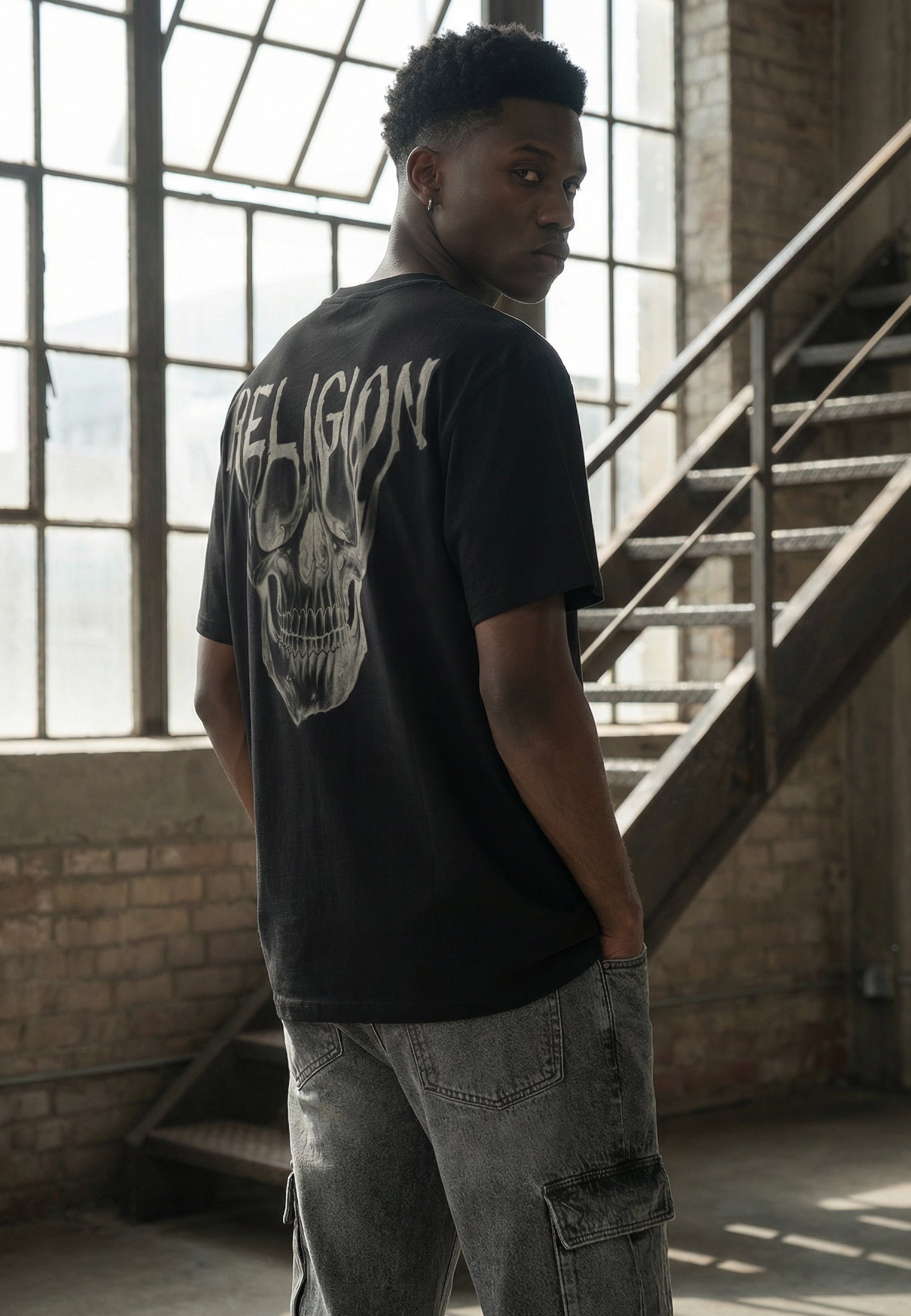 DRIPPING SKULL T-SHIRT BLACK