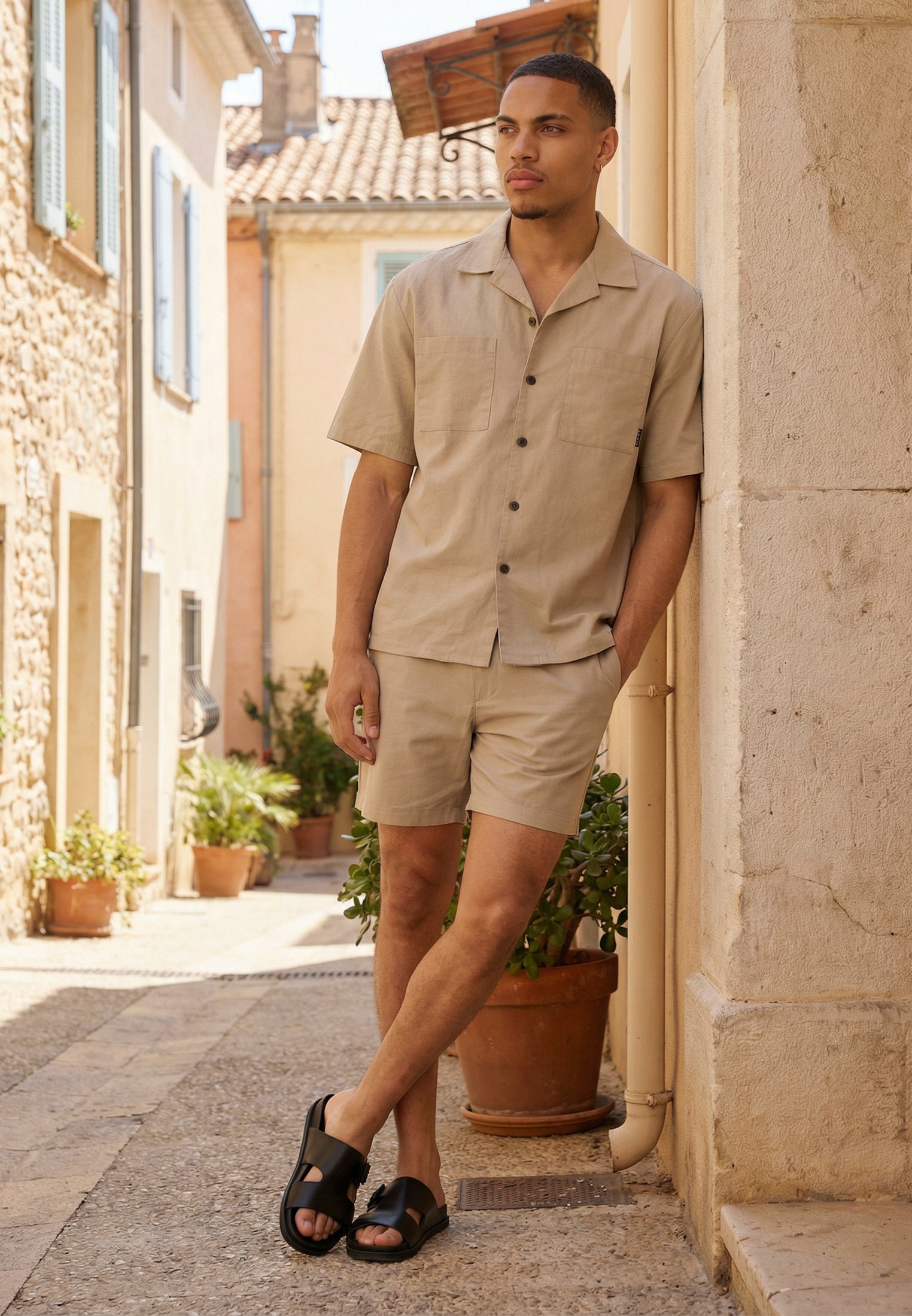 MARBELLA LIGHTWEIGHT HOLIDAY SHIRT DUNE