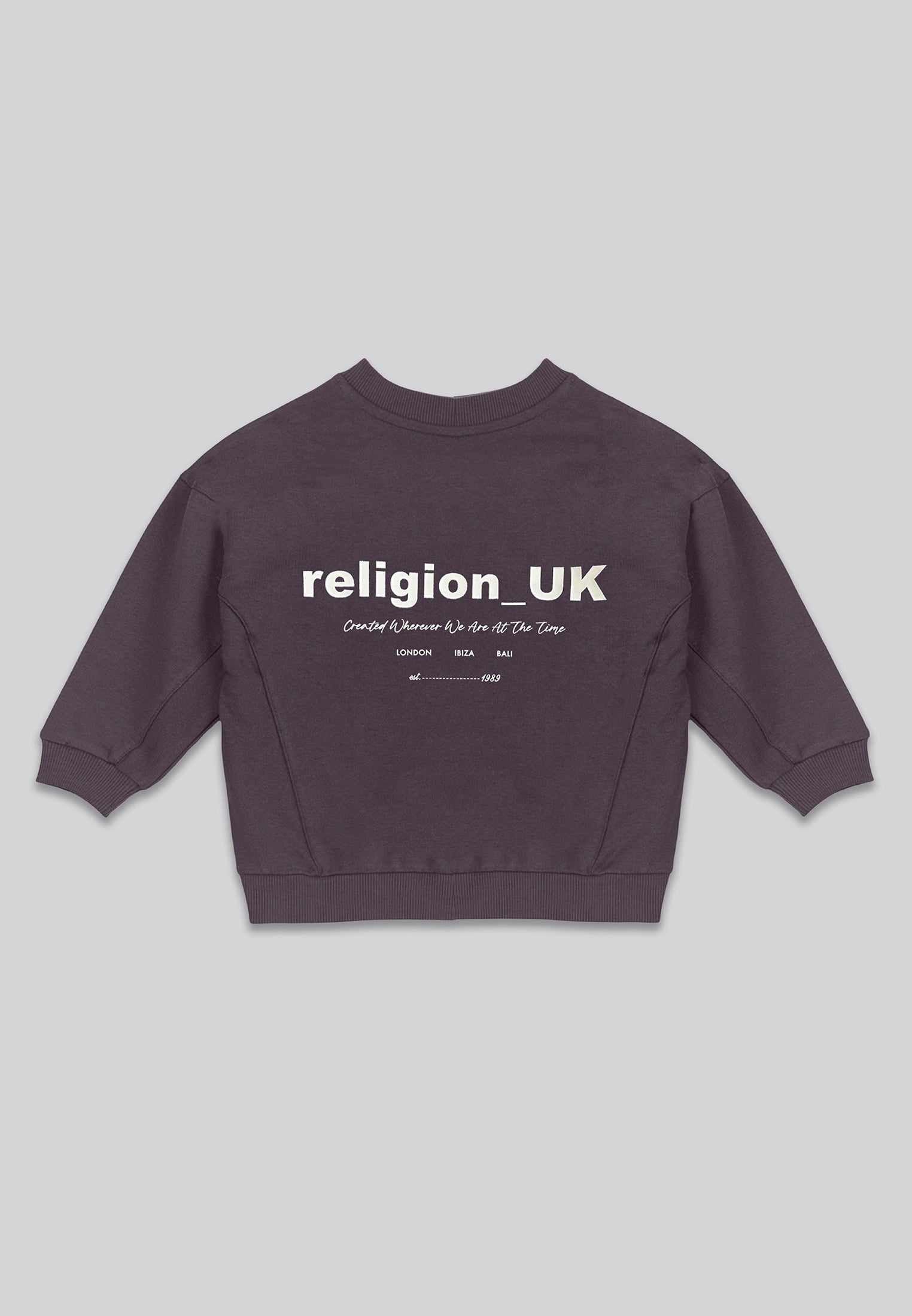RELIGION GIRLS OVERSIZED SWEATSHIRT MAUVE