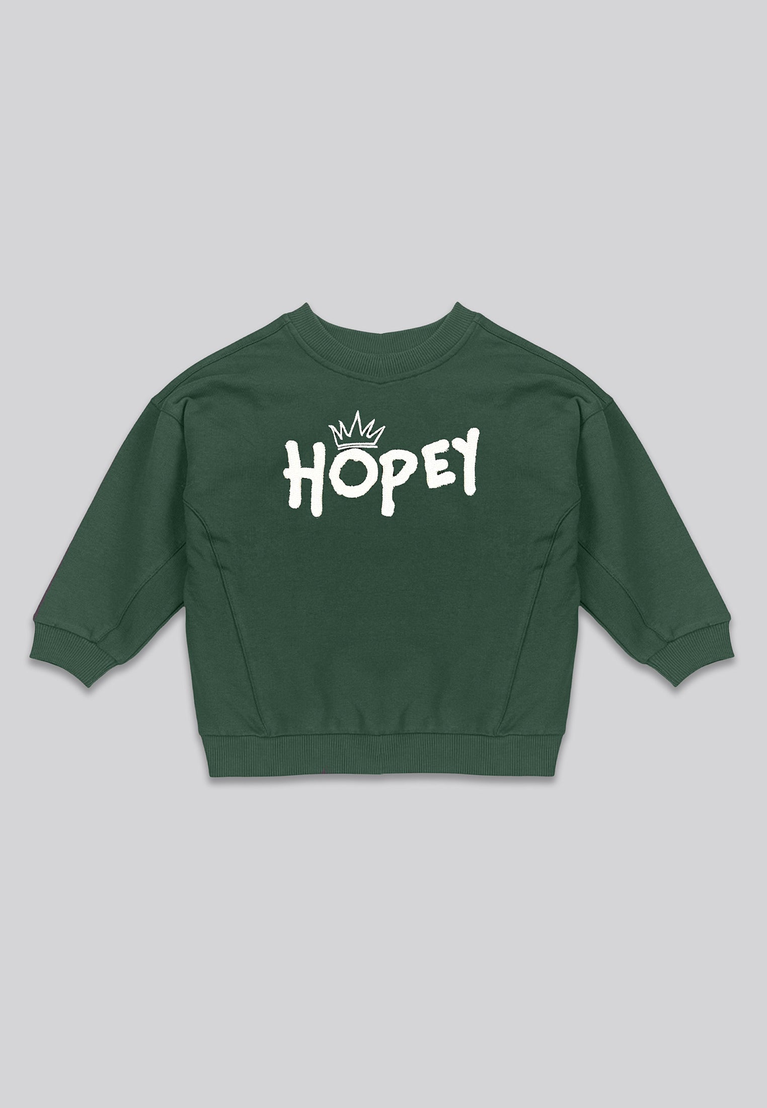HOPEY GIRLS OVERSIZED SWEATSHIRT GREEN