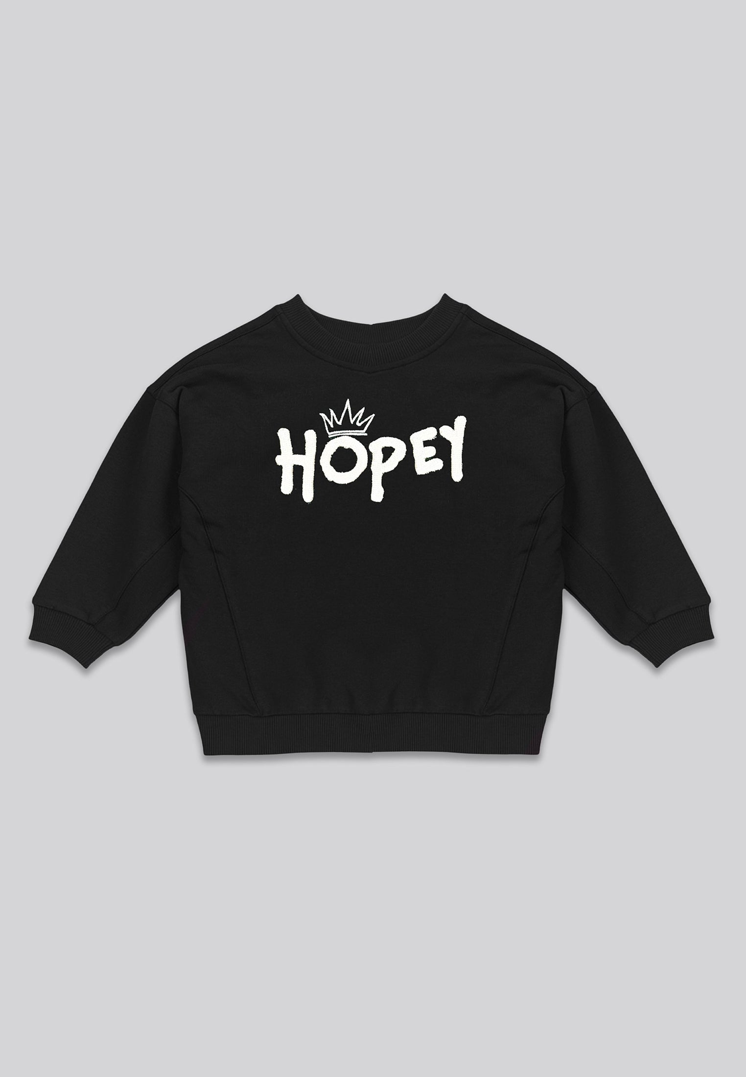 HOPEY GIRLS OVERSIZED SWEATSHIRT BLACK