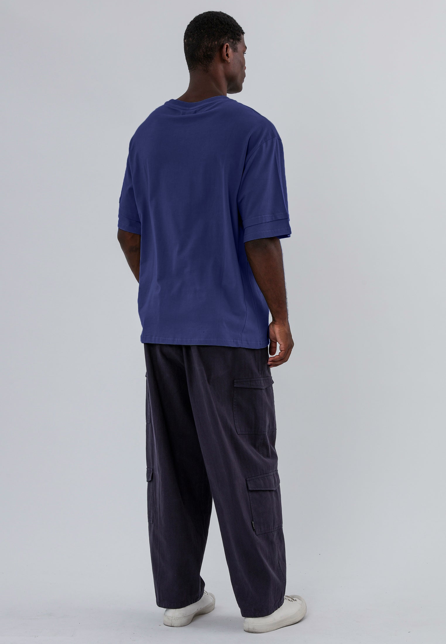 DOUBLE SLEEVE T-SHIRT ROYAL BLUE