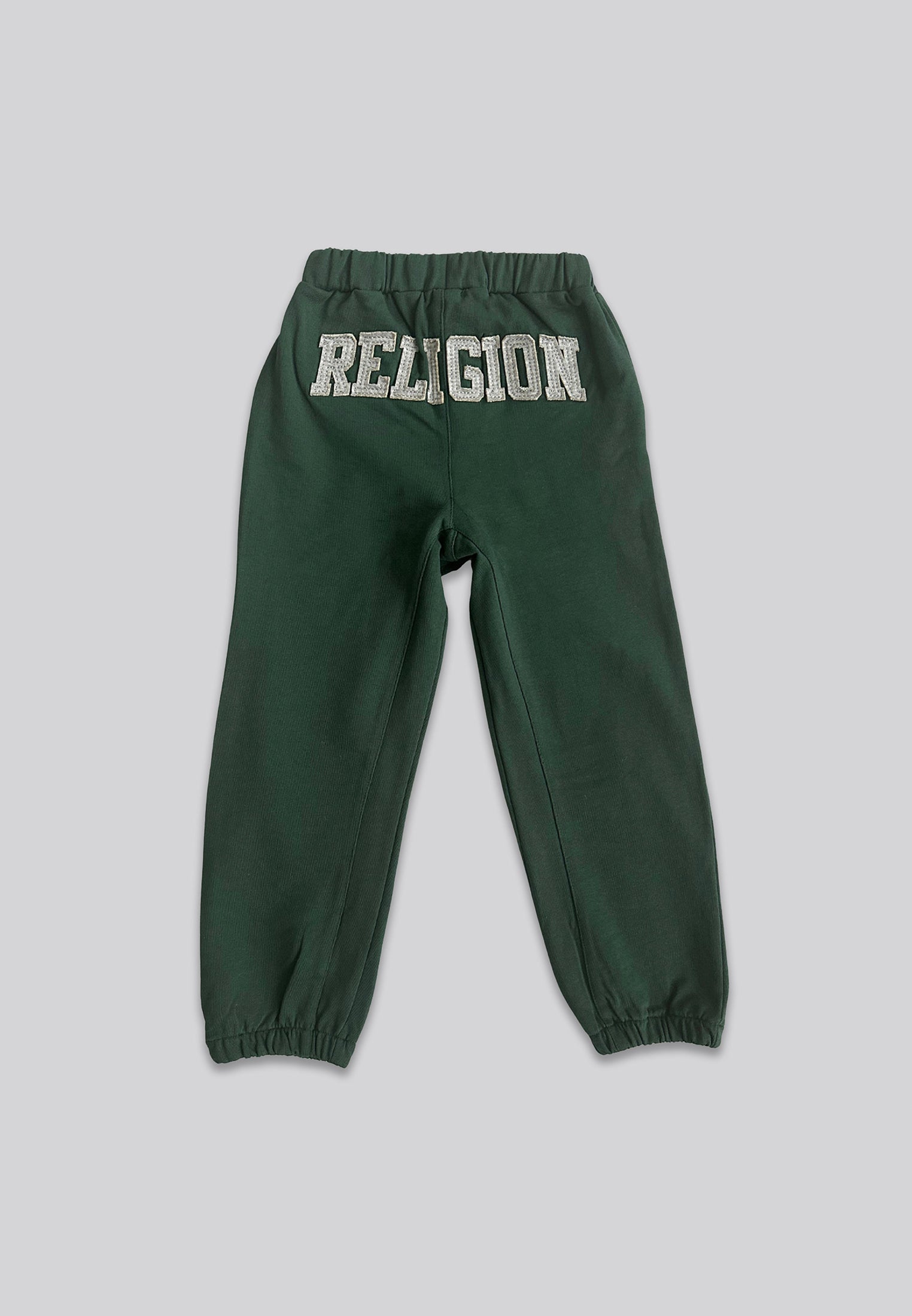 RELIGION GIRLS SEAMED DARTED SWEAT PANTS GREEN