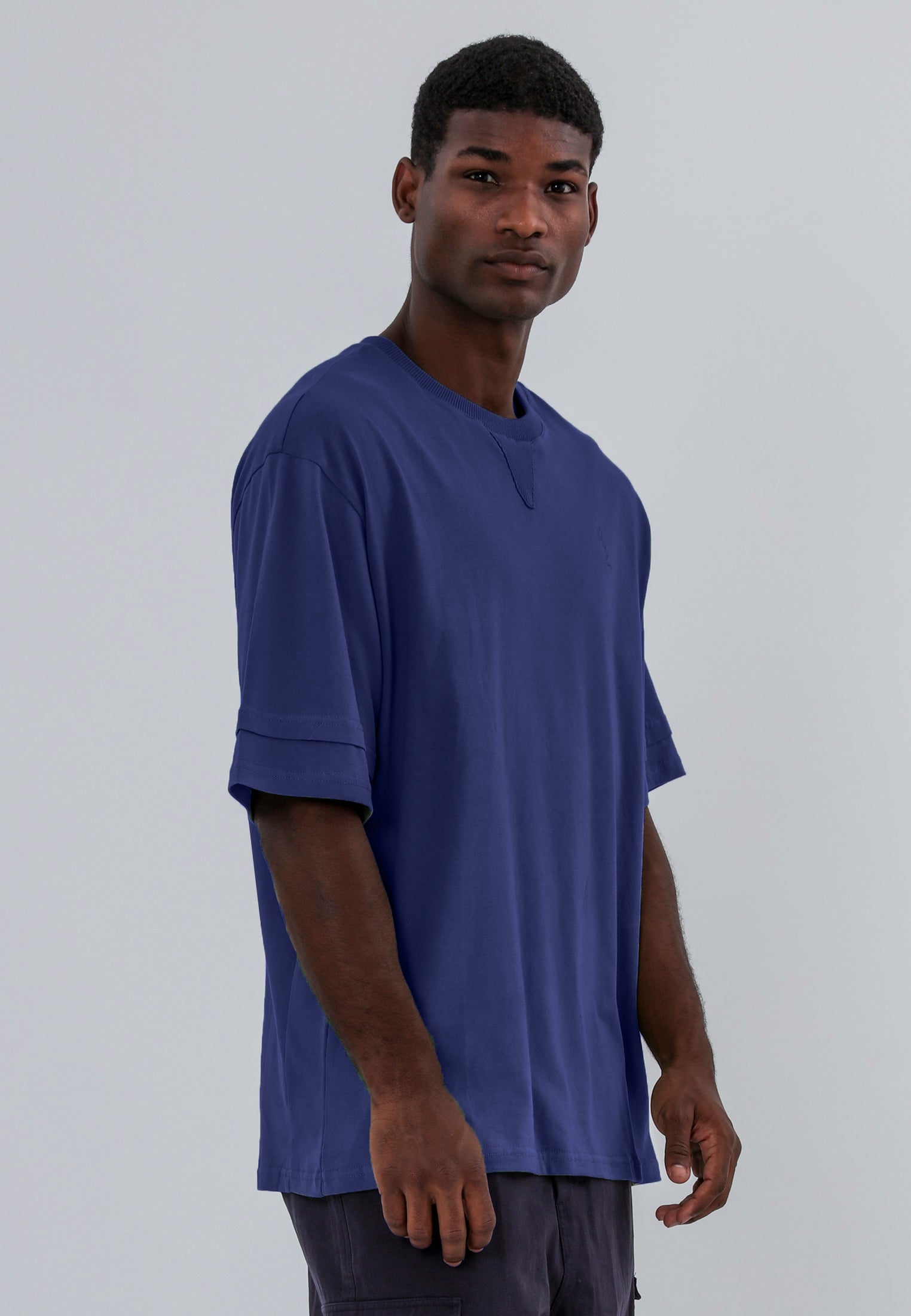 DOUBLE SLEEVE T-SHIRT ROYAL BLUE