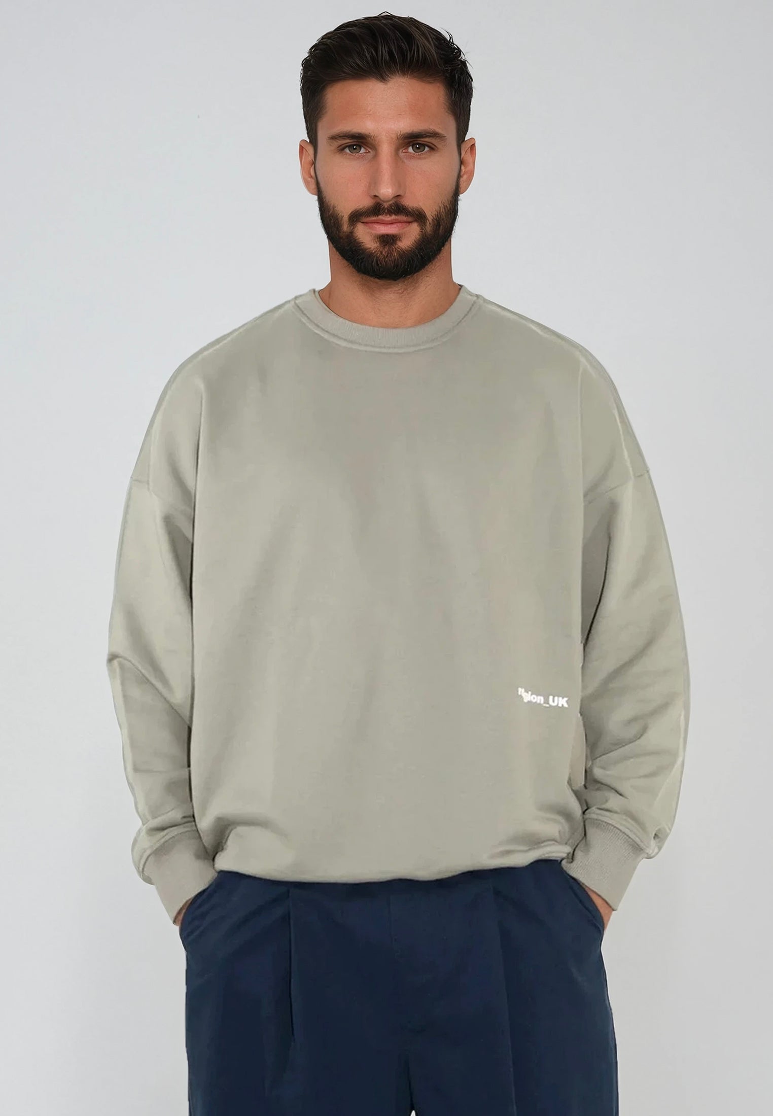 RELIGION UK SWEAT KHAKI