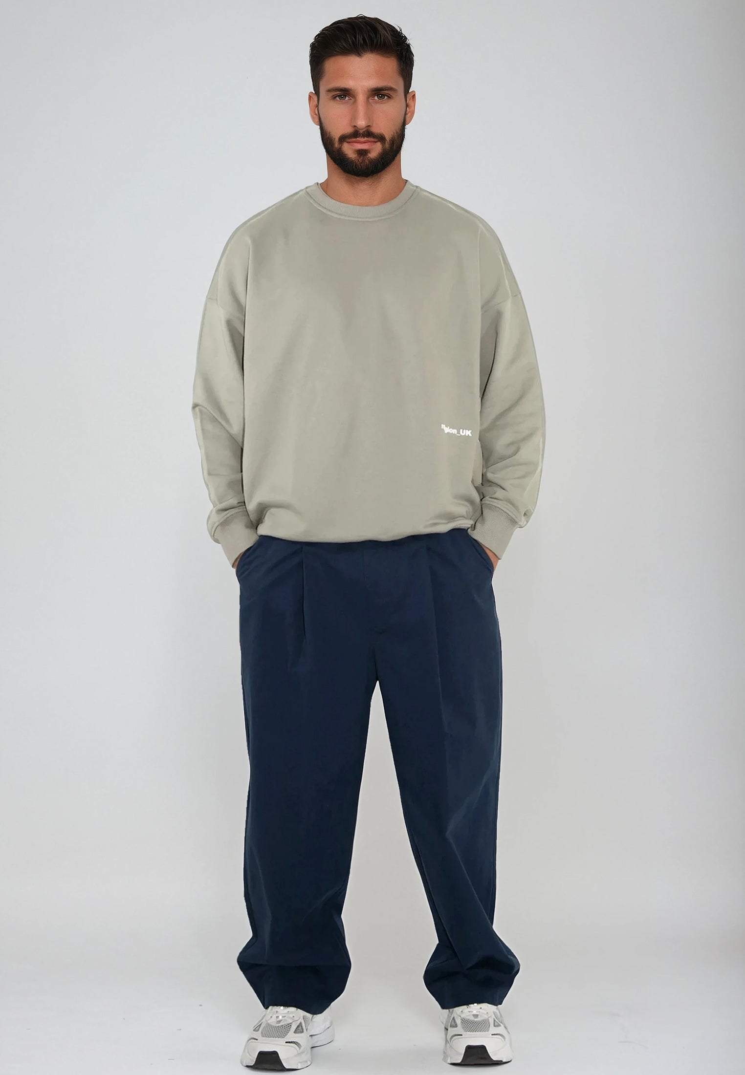 RELIGION UK SWEAT KHAKI