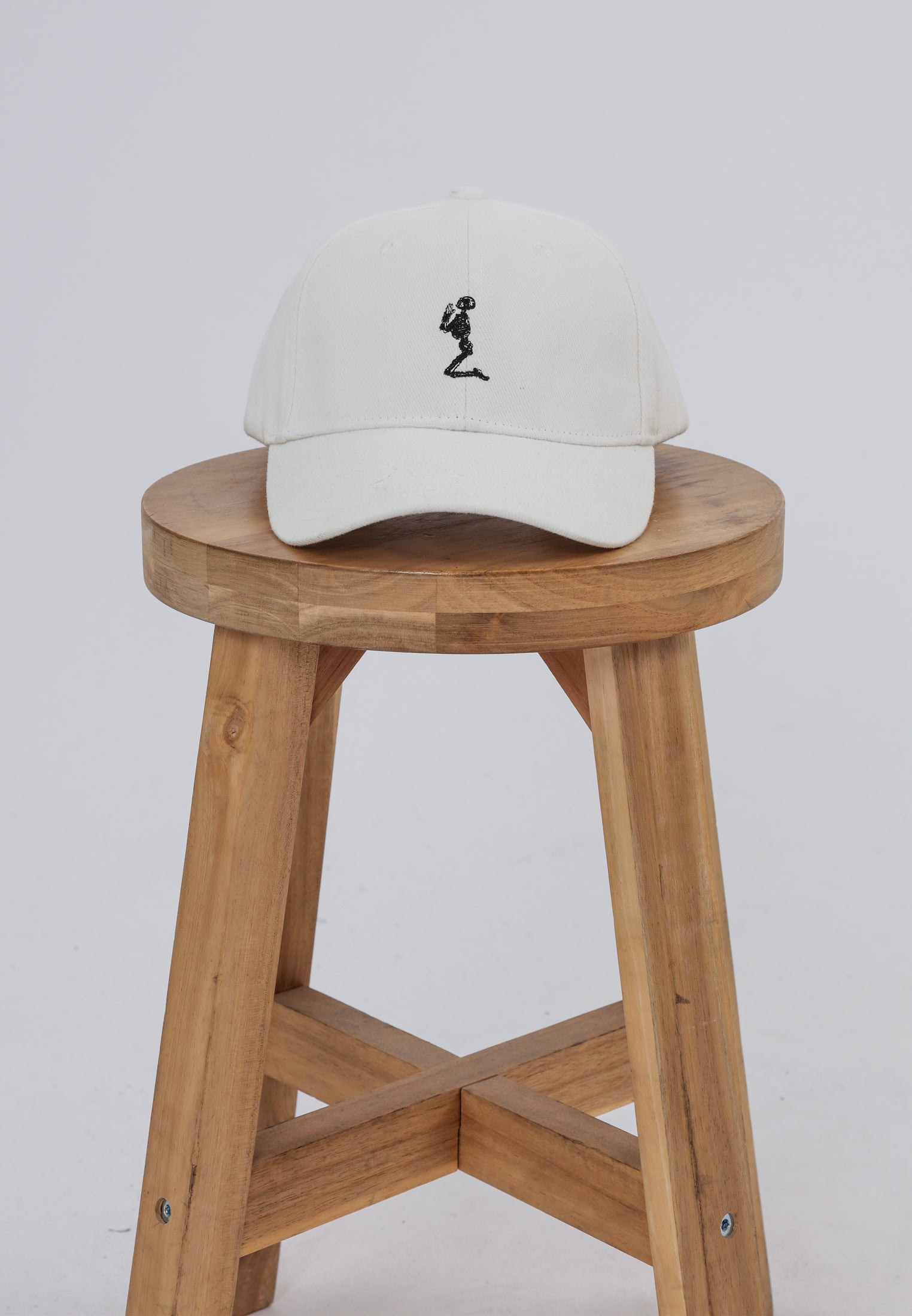 RELIGION SKELETON BASEBALL CAP WHITE